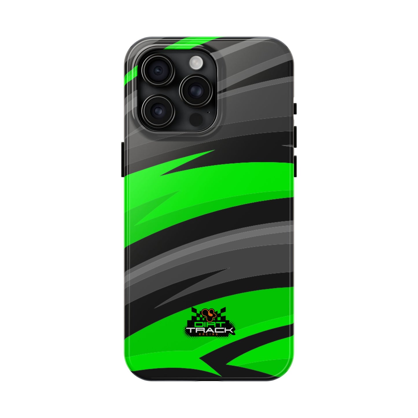 Racing Graphic Green/Black/Gray Tough Phone Cases
