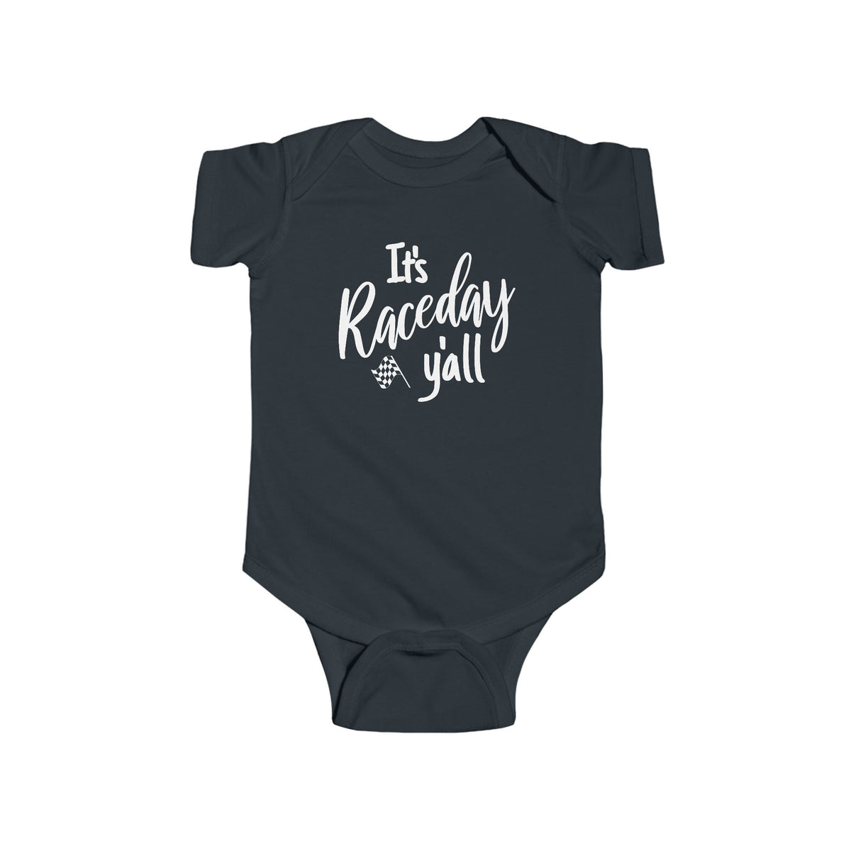 It’s Raceday Y’all Infant Bodysuit – Southern Racing Baby Outfit