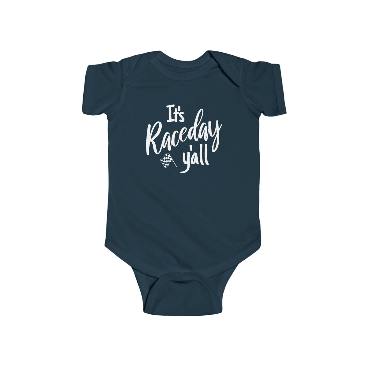 It’s Raceday Y’all Infant Bodysuit – Southern Racing Baby Outfit