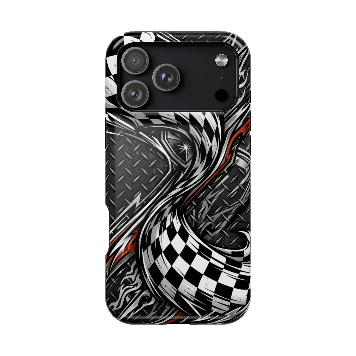 Racing Checkered Flag Magnetic Phone Case