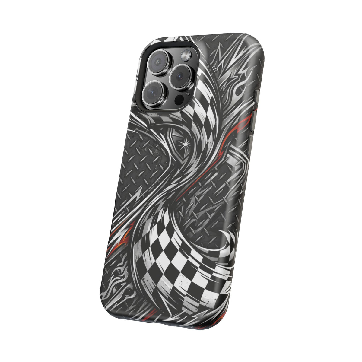 Racing Checkered Flag Magnetic Phone Case