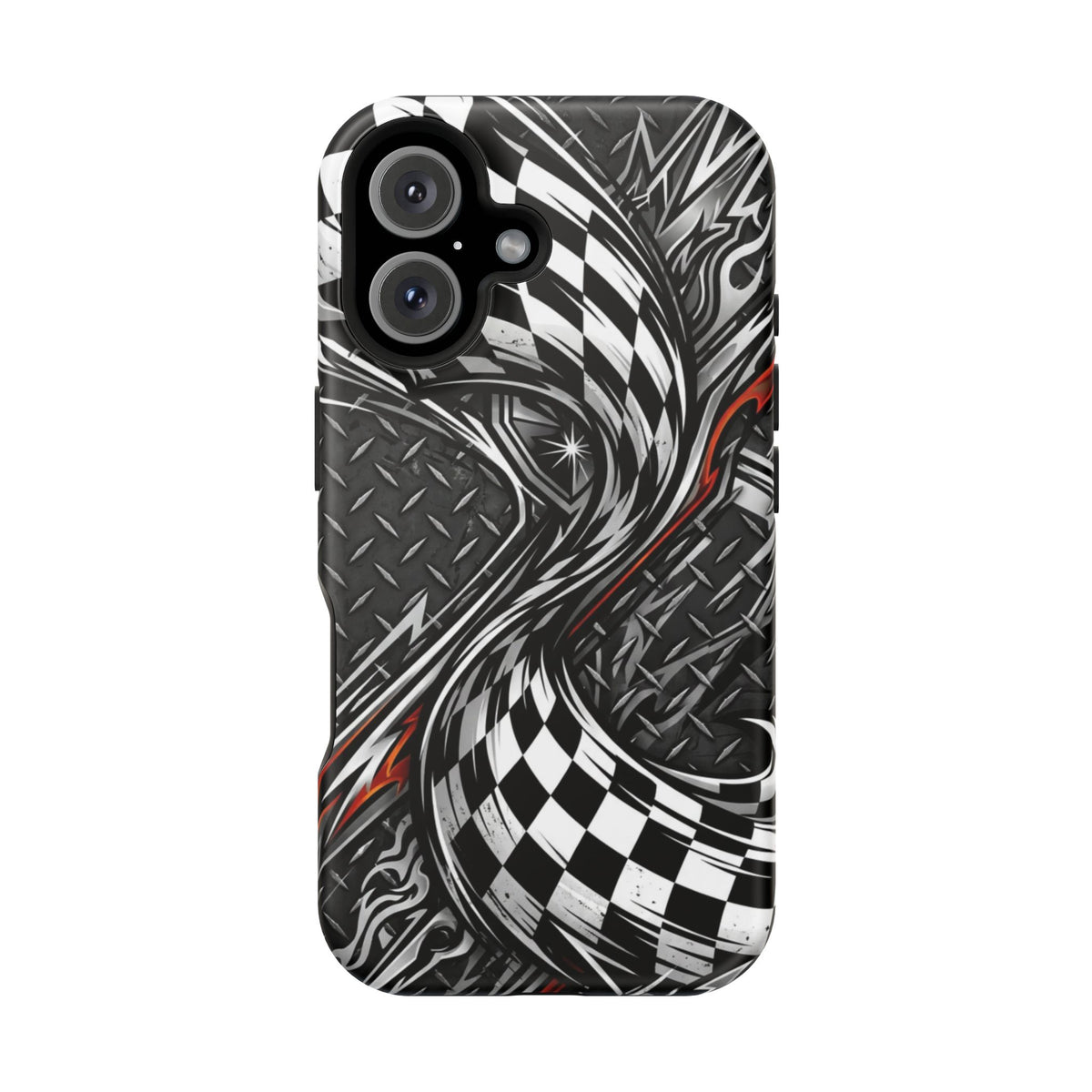 Racing Checkered Flag Magnetic Phone Case