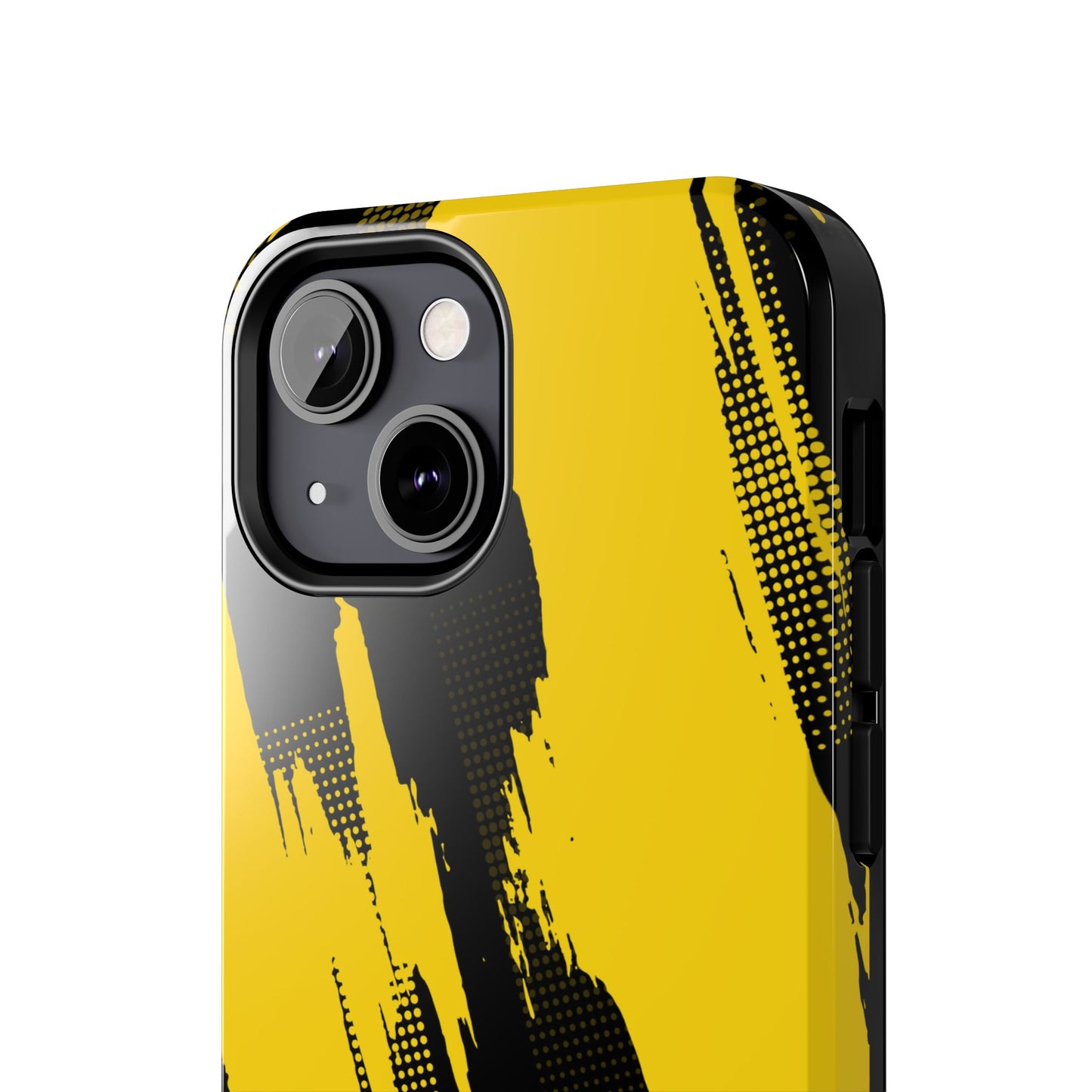 Racing Graphic Yellow Black Tough Phone Cases