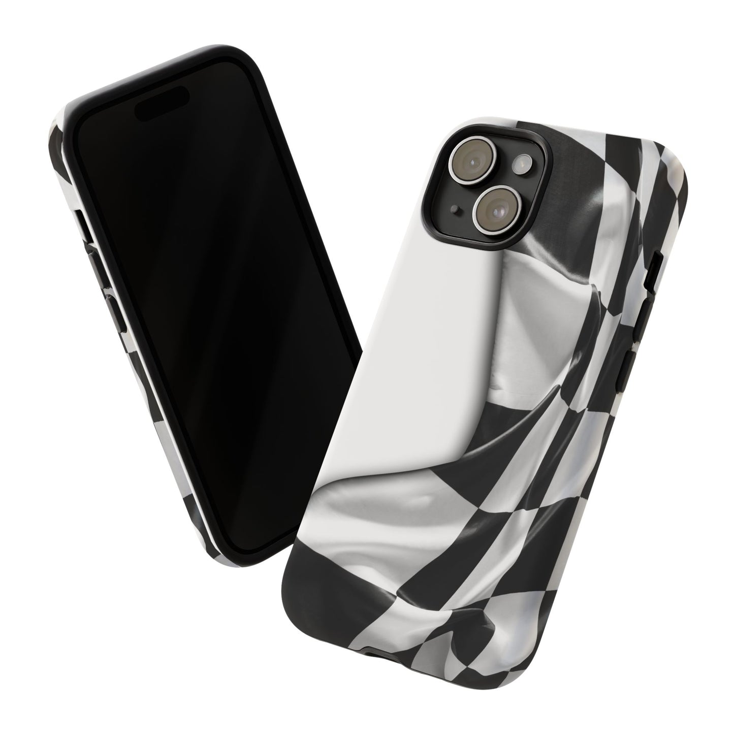 Racing Flag IPhone Case, Checkered Design Race Fans Tough Case