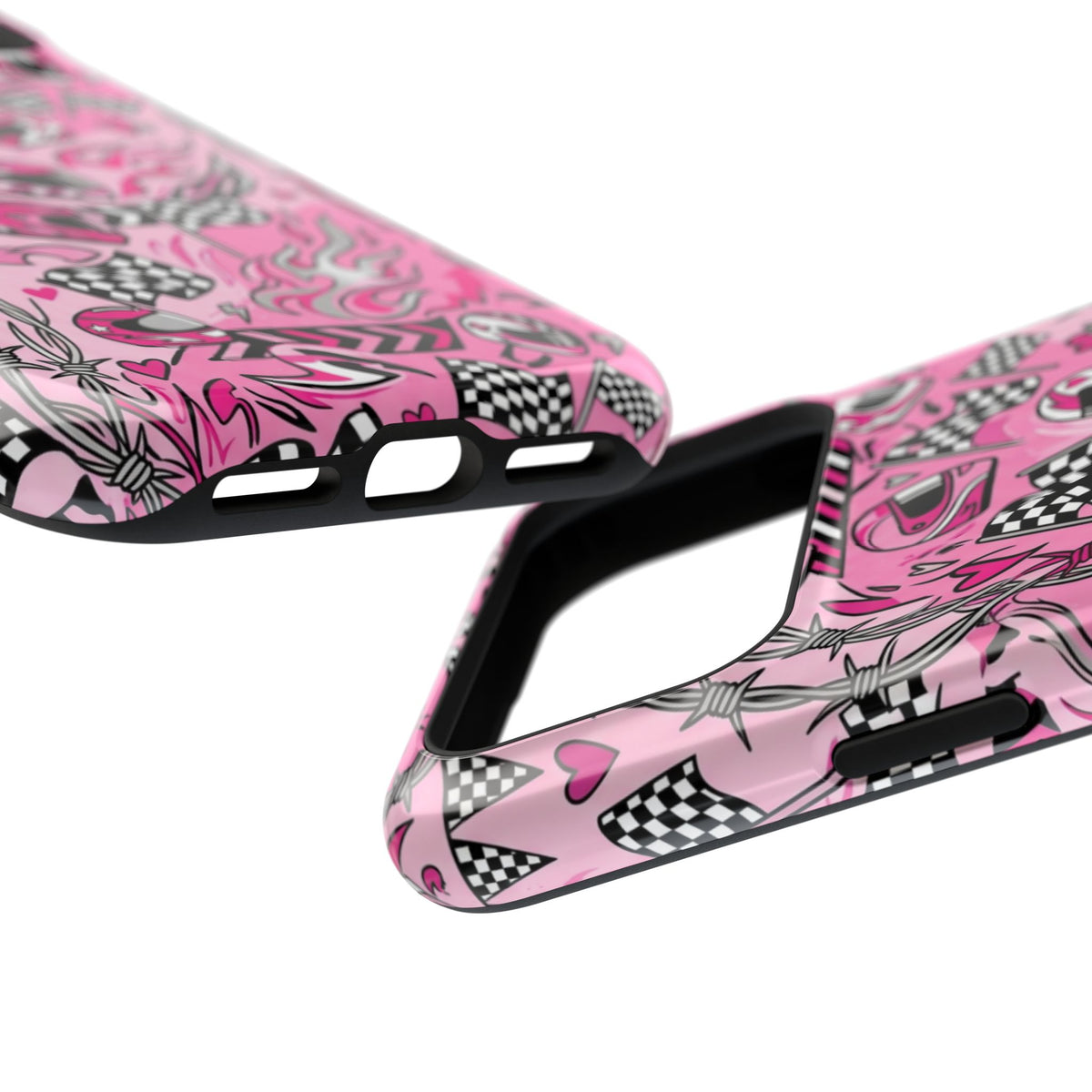 Pink Racing Helmets Magnetic Phone Case