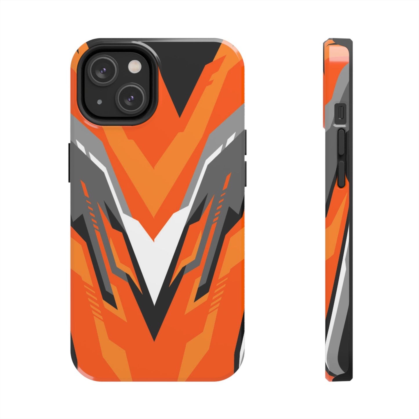 Orange Racing Graphic Tough Phone Case
