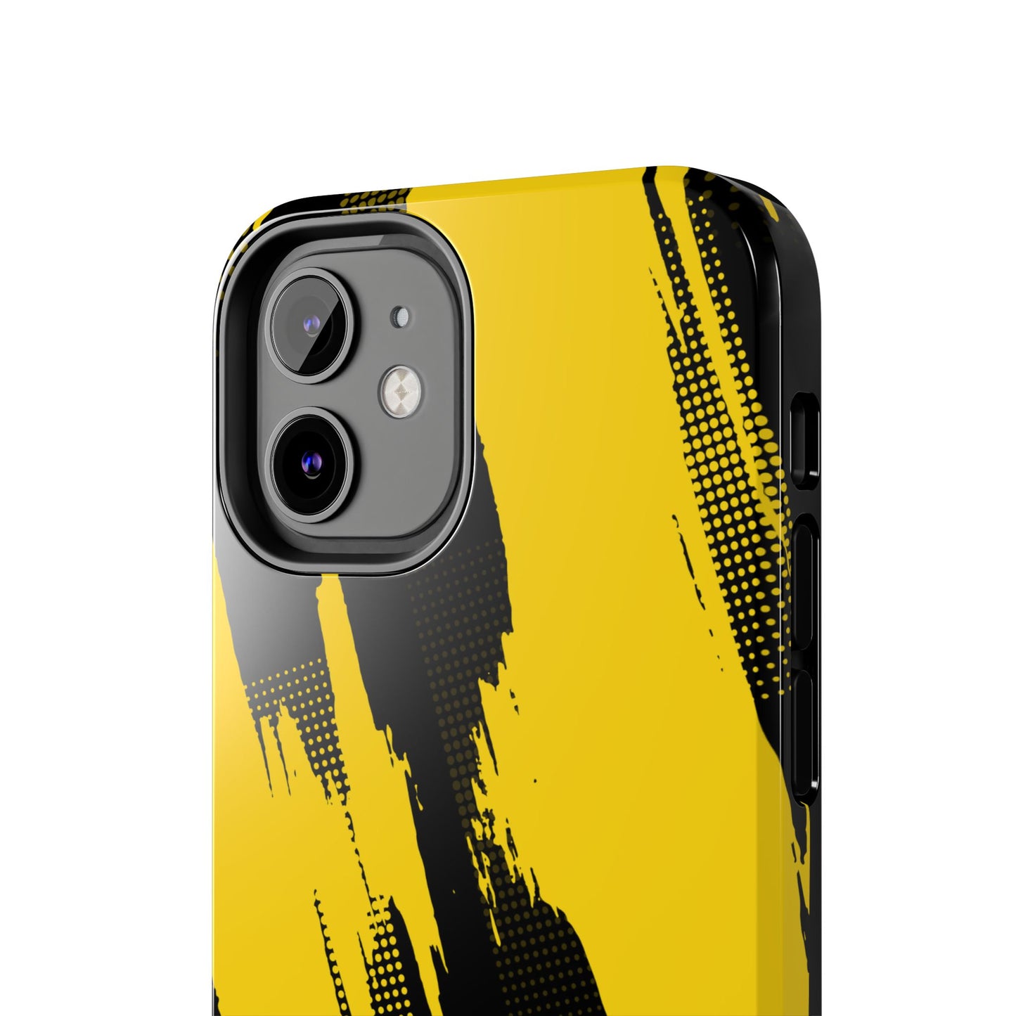 Racing Graphic Yellow Black Tough Phone Cases