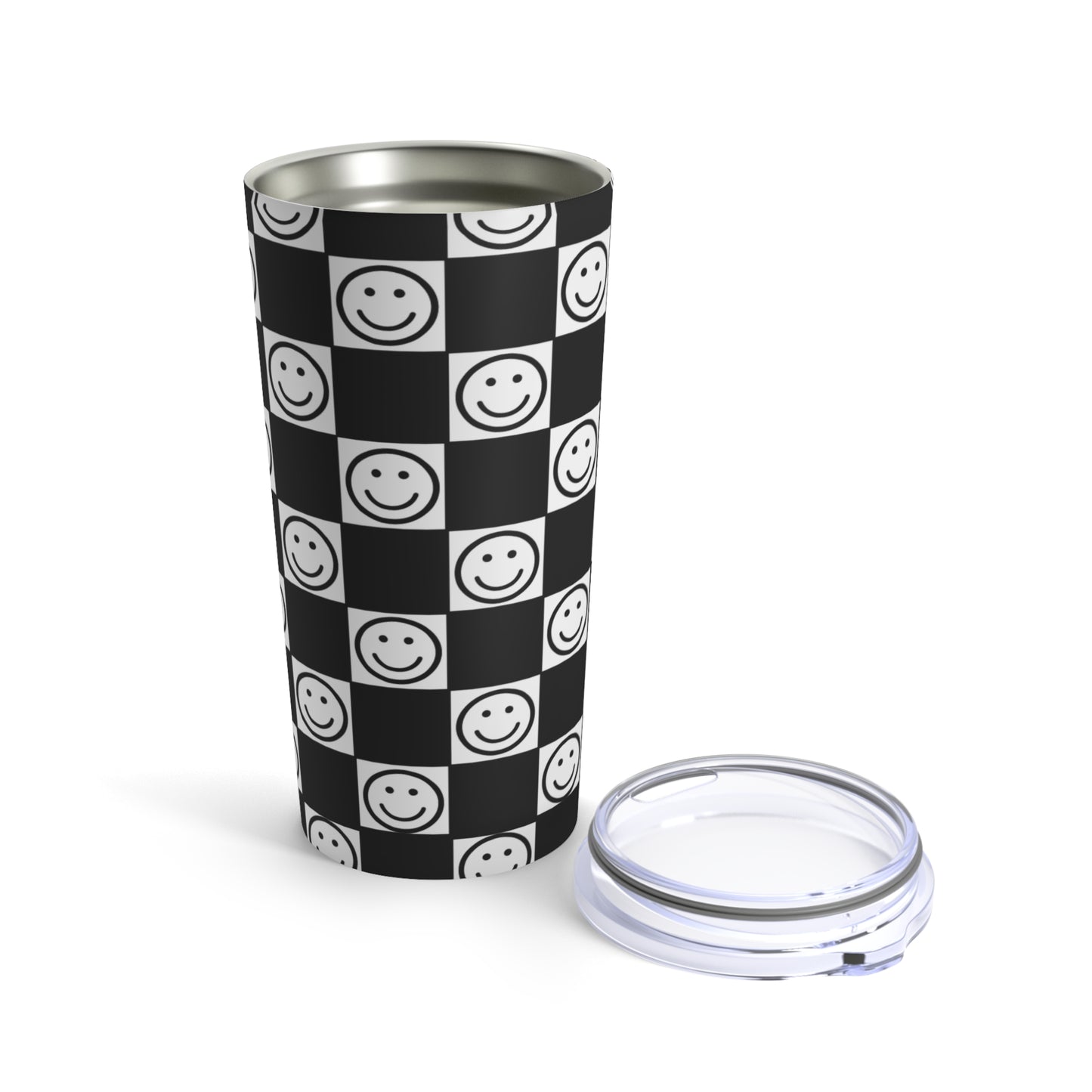 Happy Face Checker Tumbler 20oz