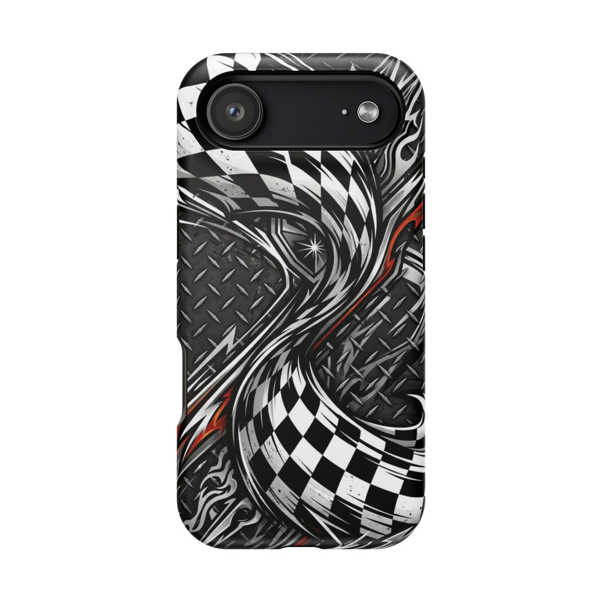 Racing Checkered Flag Magnetic Phone Case