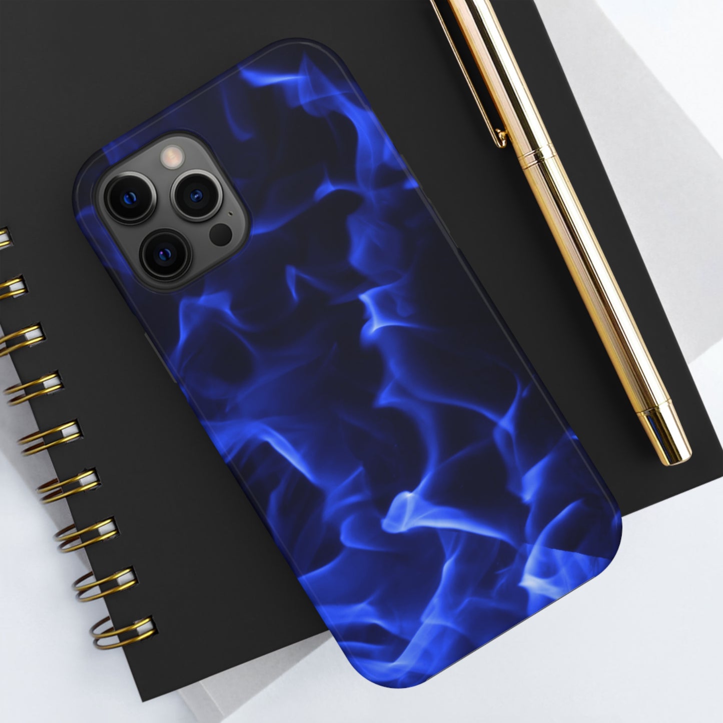 Blue Flame Racing Graphic Tough Phone Cases