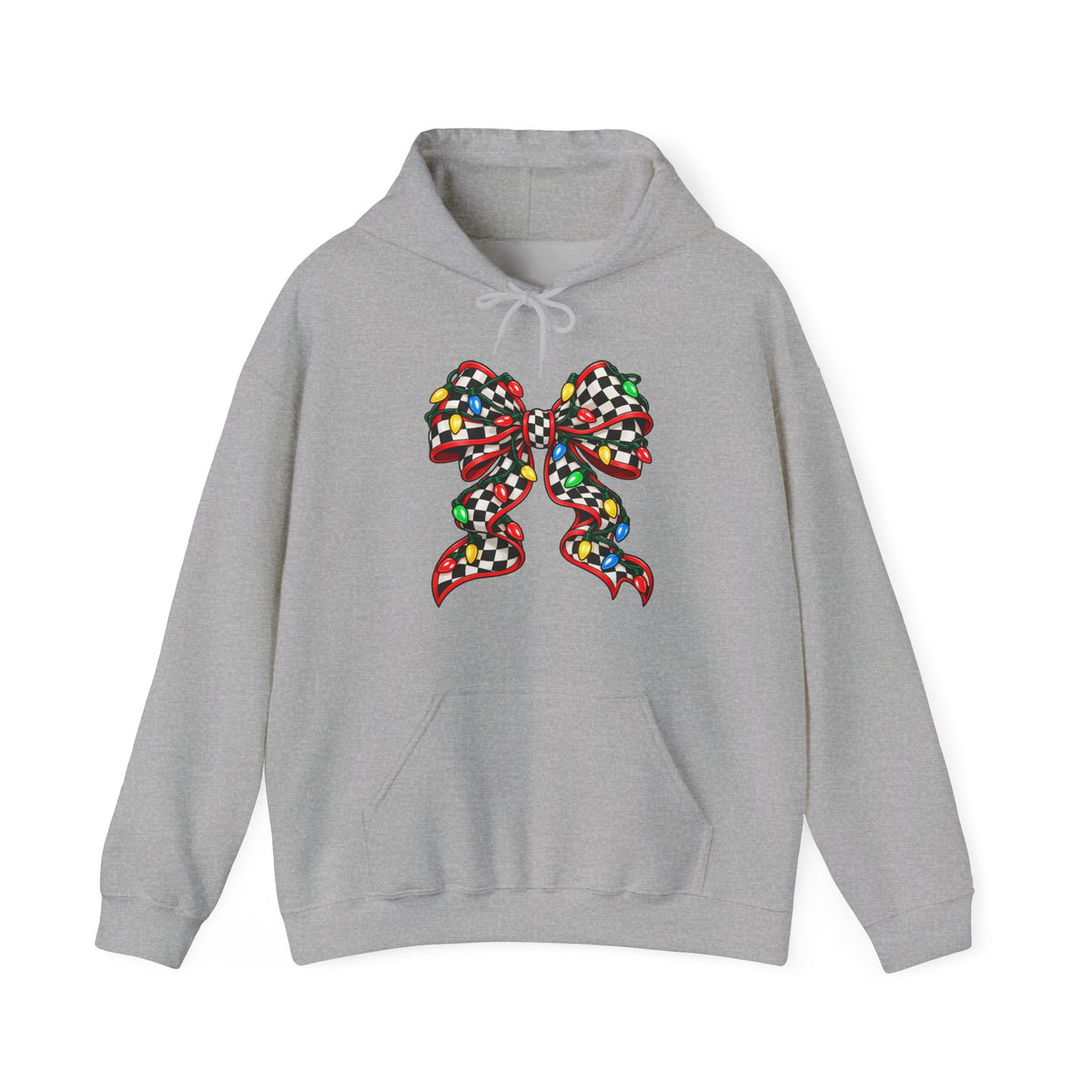 Christmas Racing Ribbon Bow Hoodie