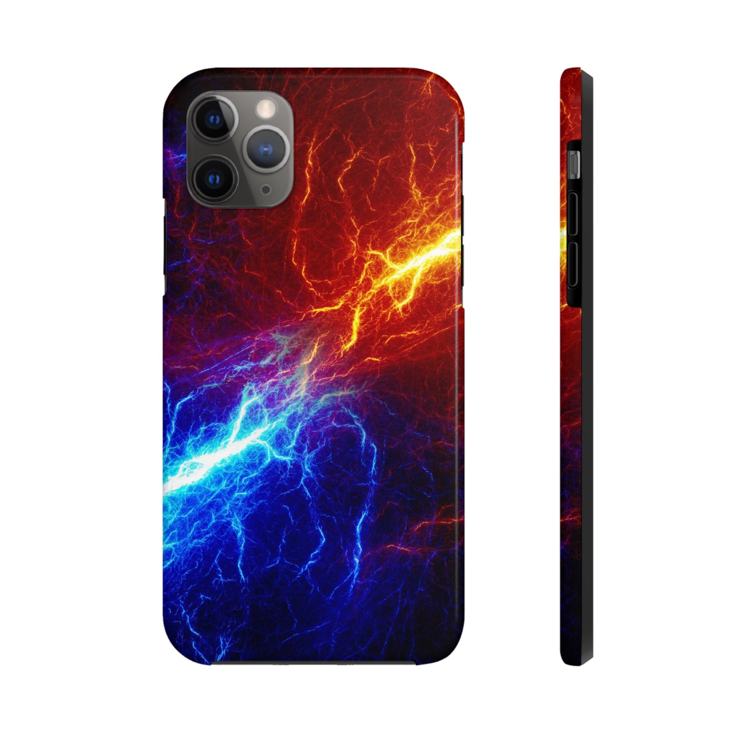 Power Lightning Red/Blue Tough Phone Cases