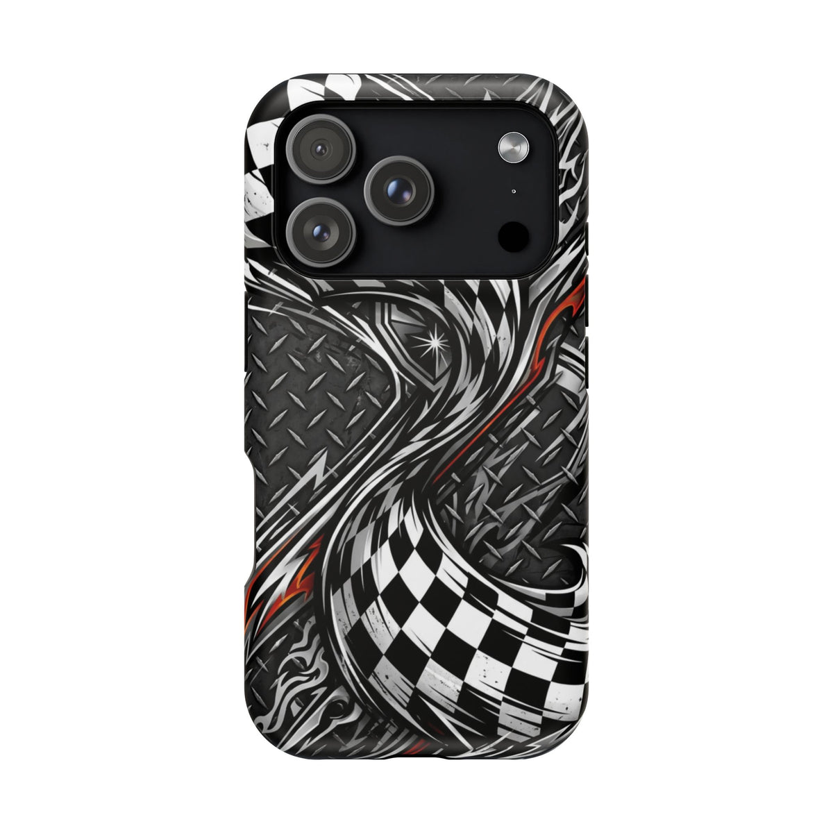 Racing Checkered Flag Magnetic Phone Case