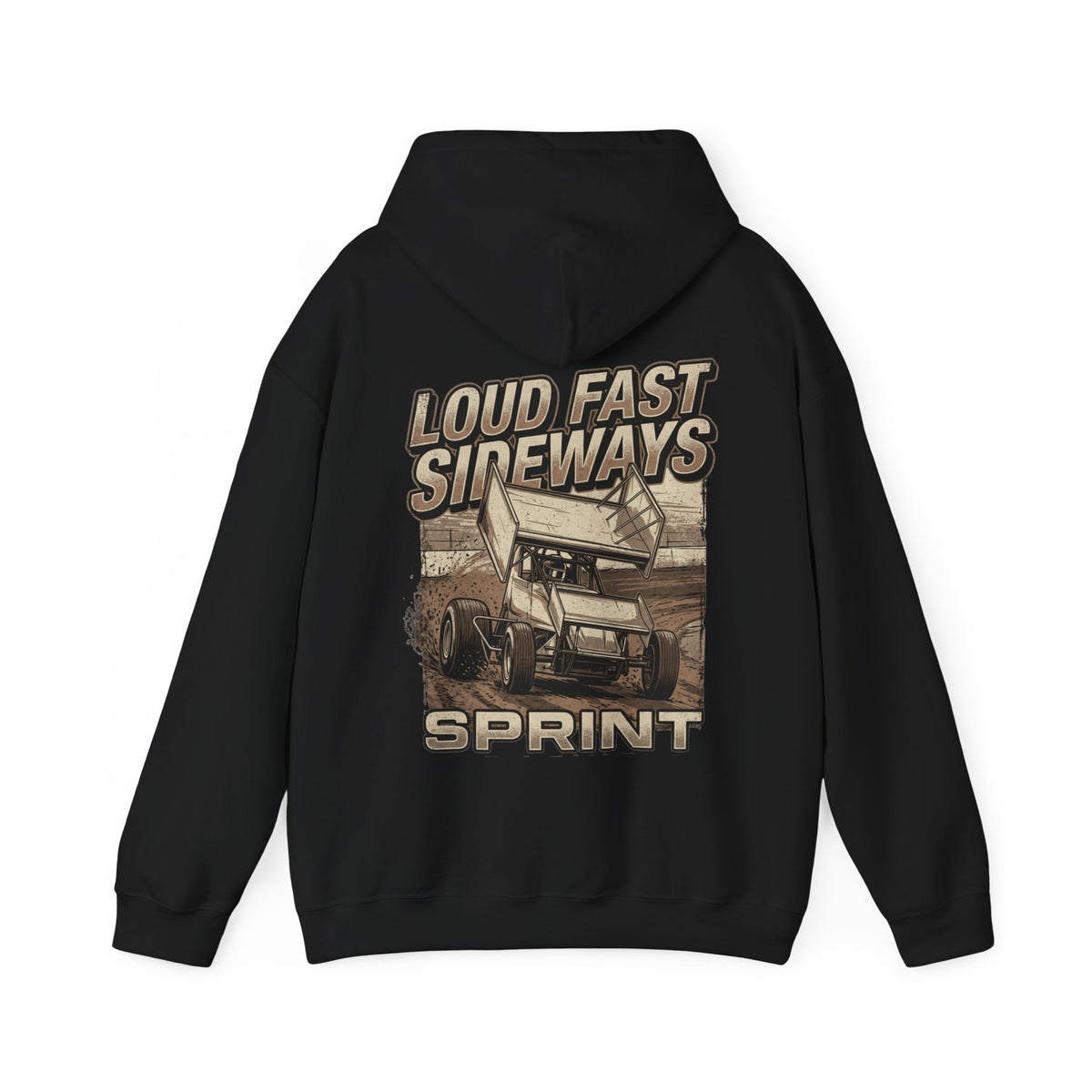 Loud Fast Sideways Sprint Racing Hoodie