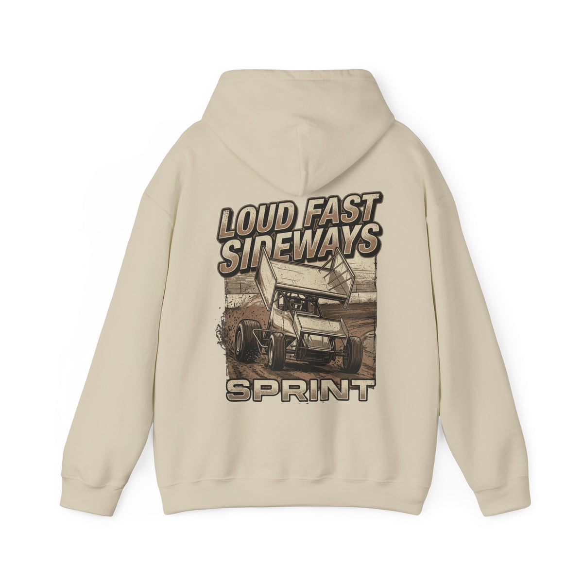 Loud Fast Sideways Sprint Racing Hoodie