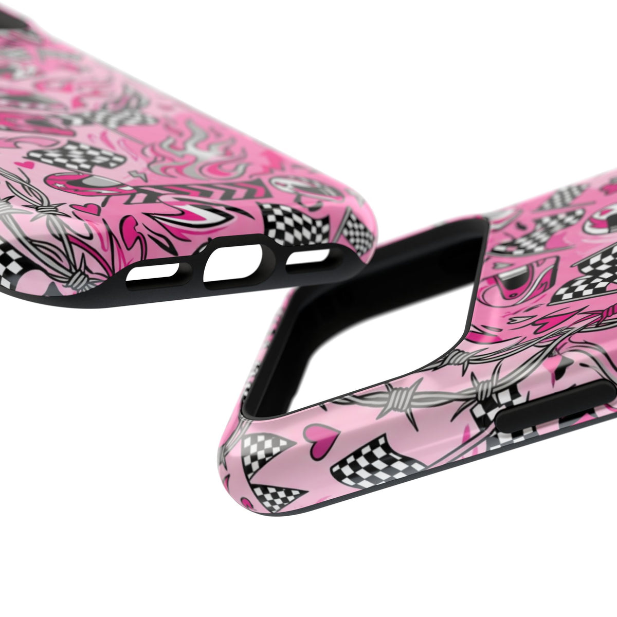 Pink Racing Helmets Magnetic Phone Case