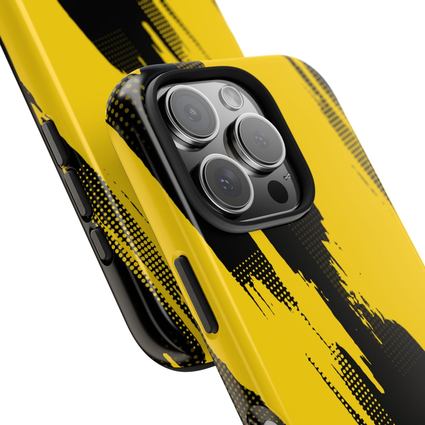 Racing Graphic Yellow Black Tough Phone Cases