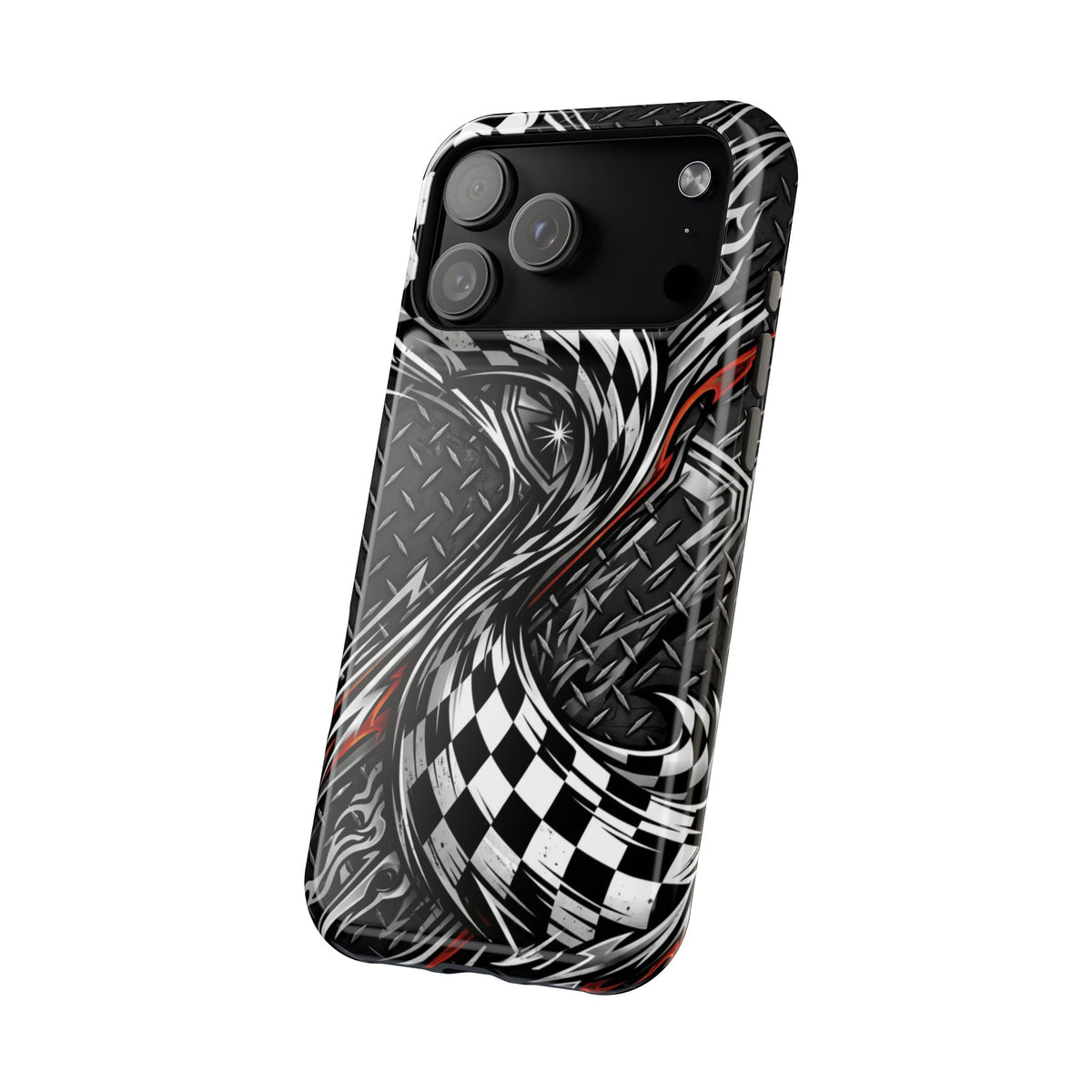 Racing Checkered Flag Magnetic Phone Case