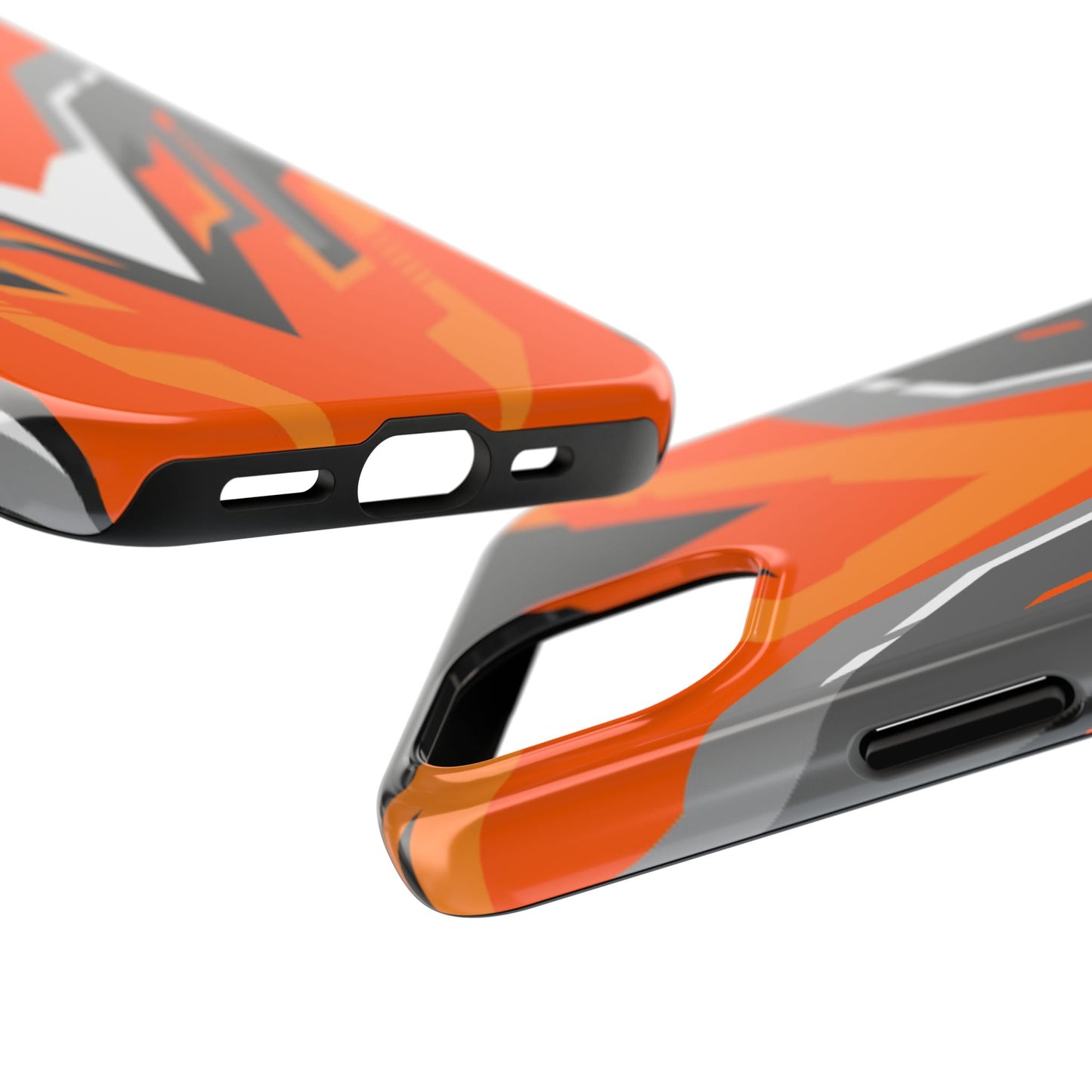 Orange Racing Graphic Tough Phone Case