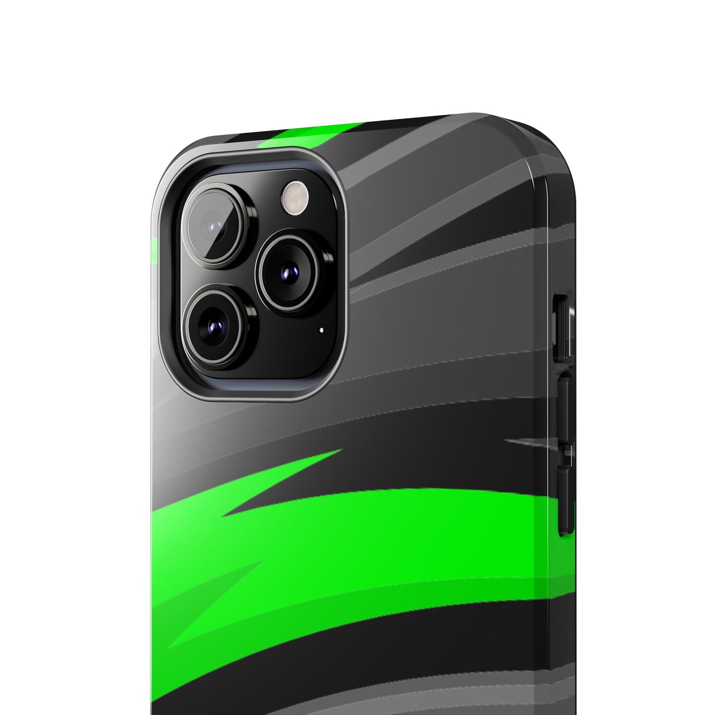 Racing Graphic Green/Black/Gray Tough Phone Cases