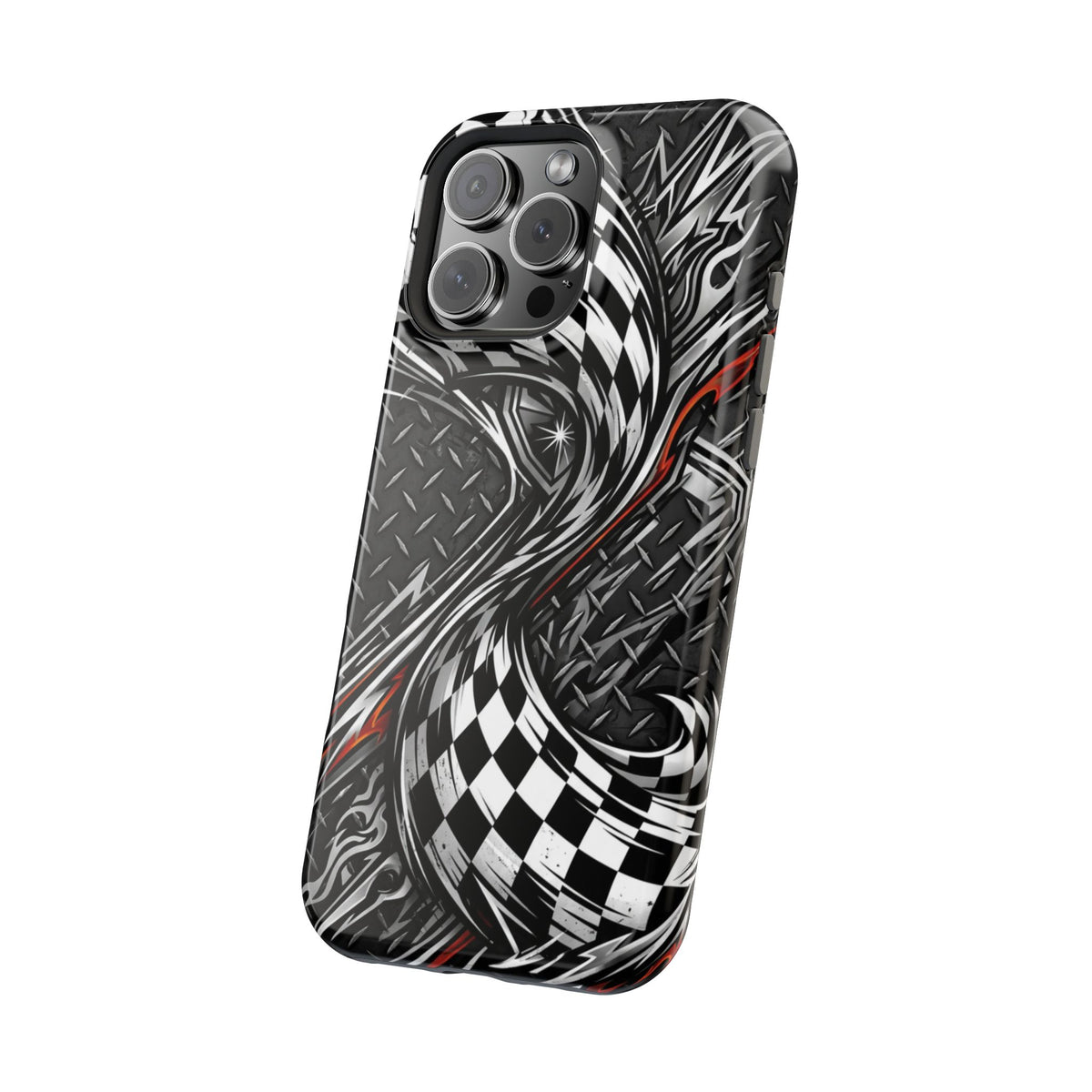 Racing Checkered Flag Magnetic Phone Case