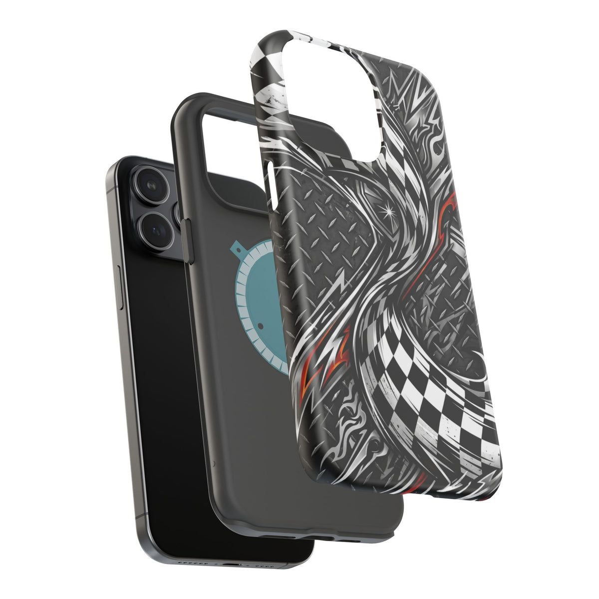 Racing Checkered Flag Magnetic Phone Case