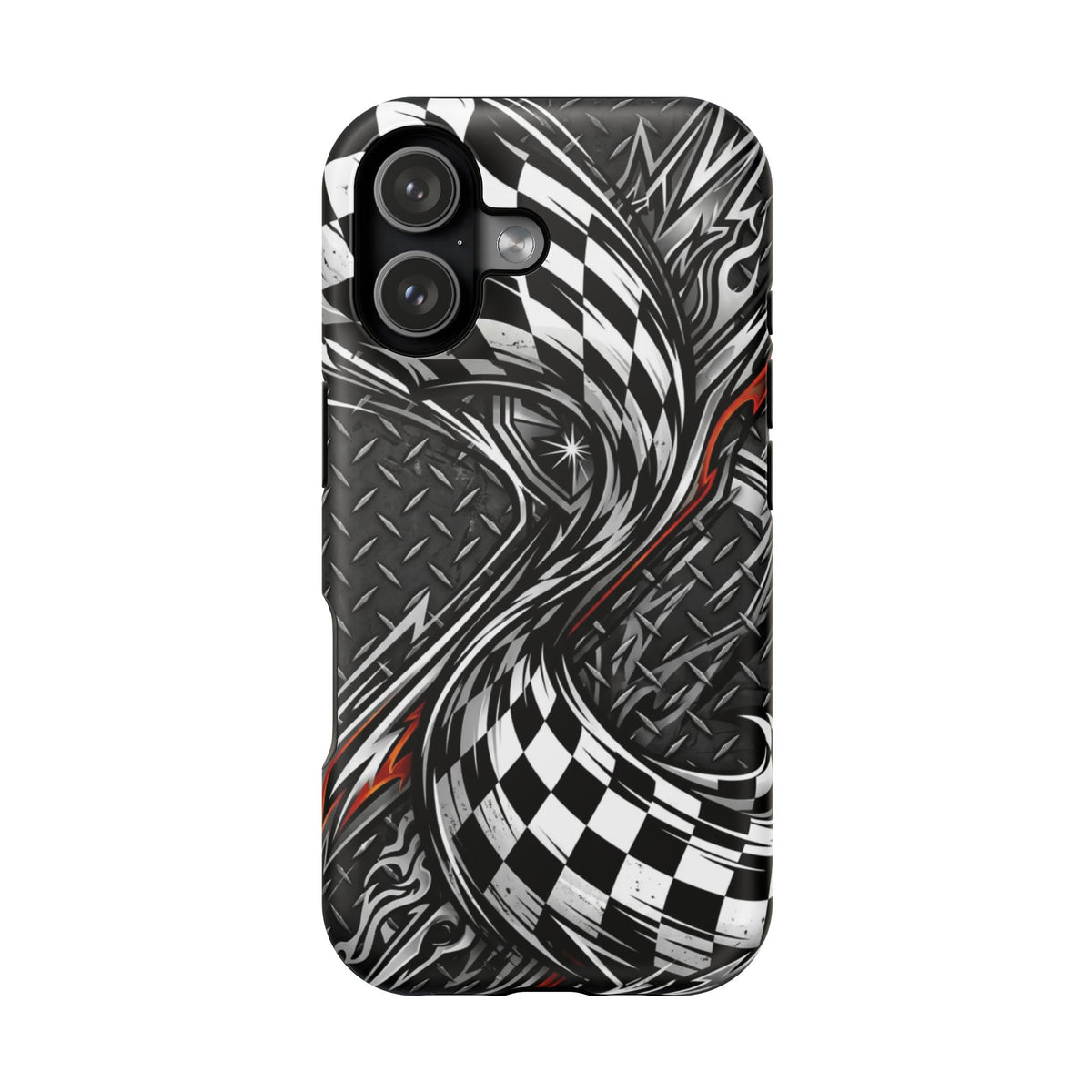 Racing Checkered Flag Magnetic Phone Case