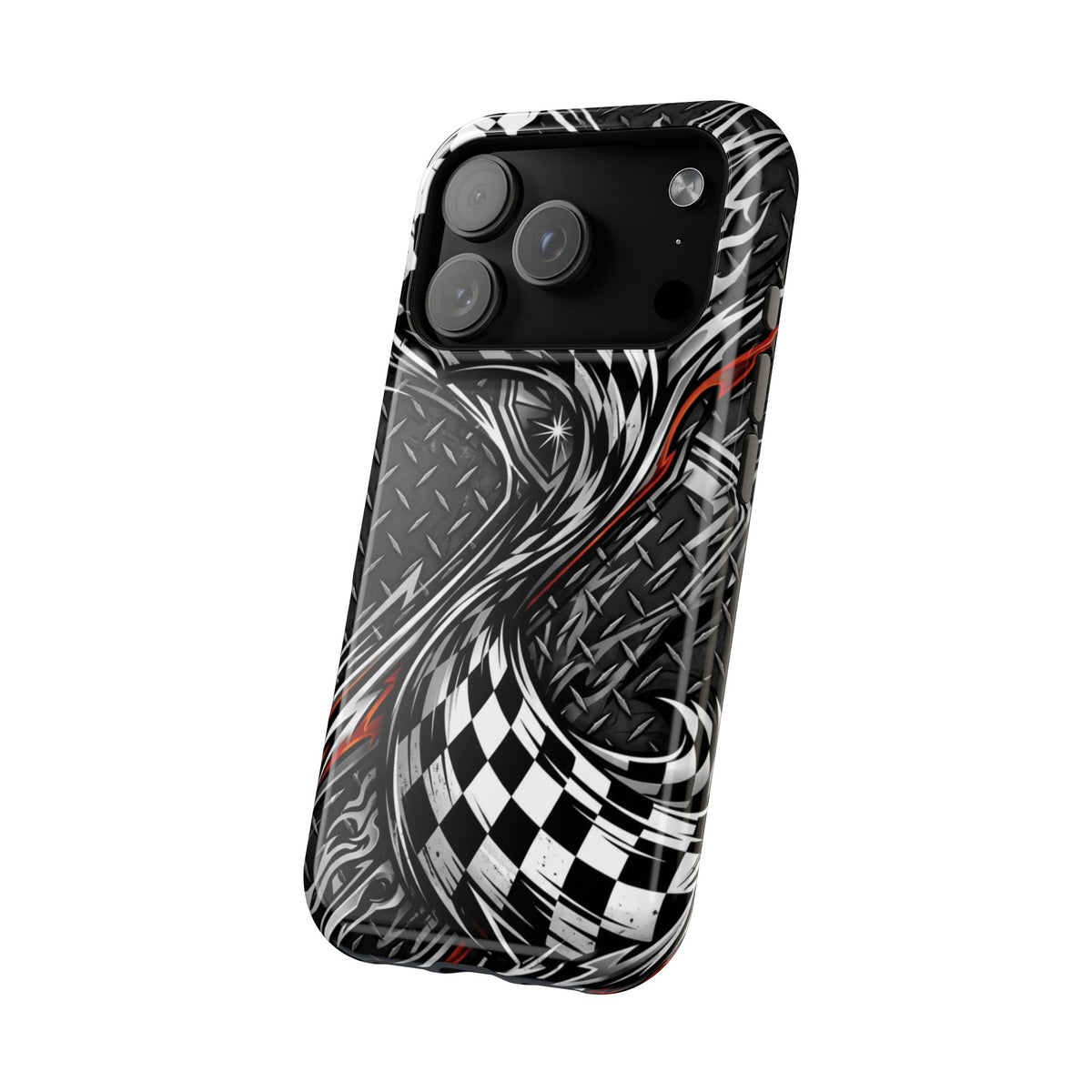 Racing Checkered Flag Magnetic Phone Case
