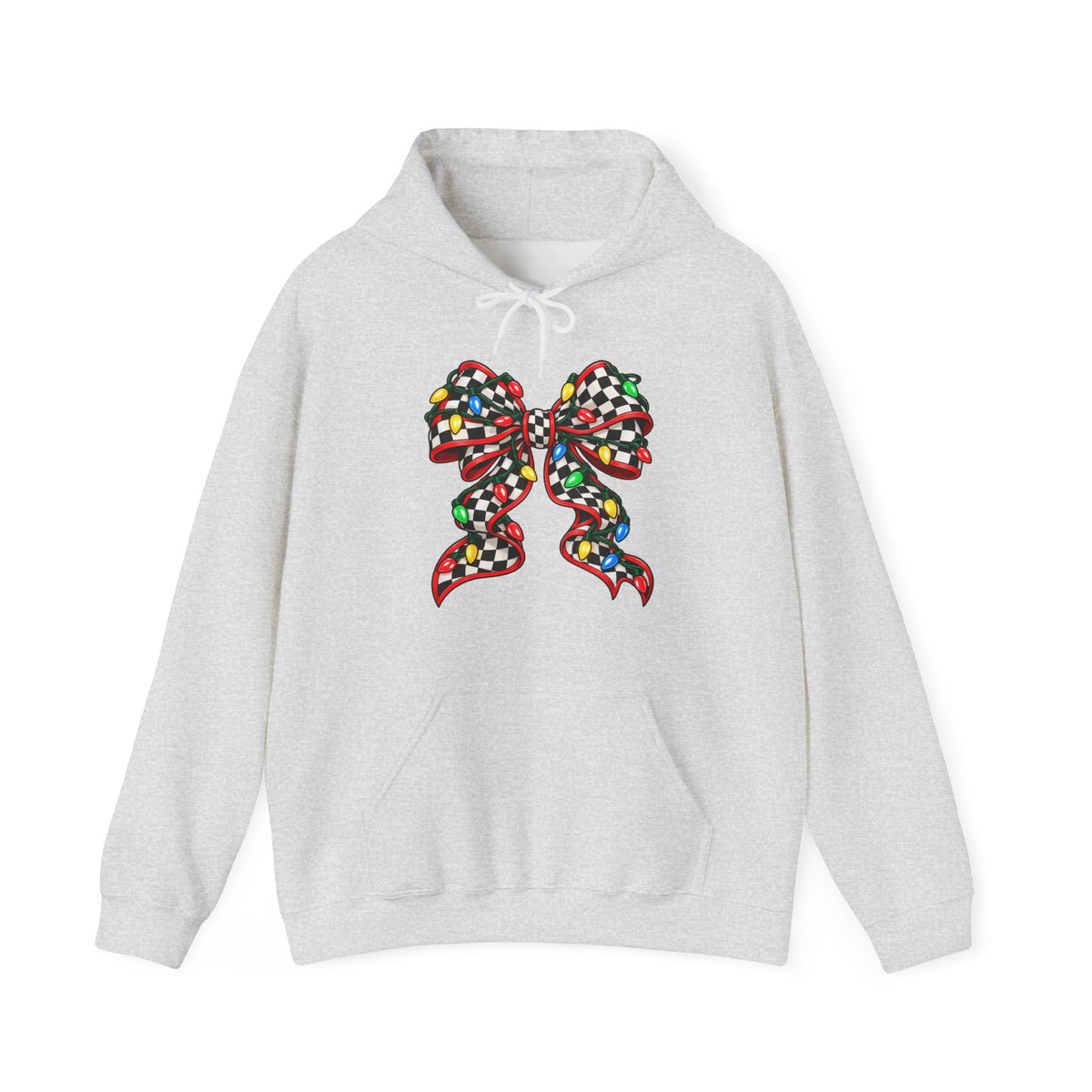 Christmas Racing Ribbon Bow Hoodie