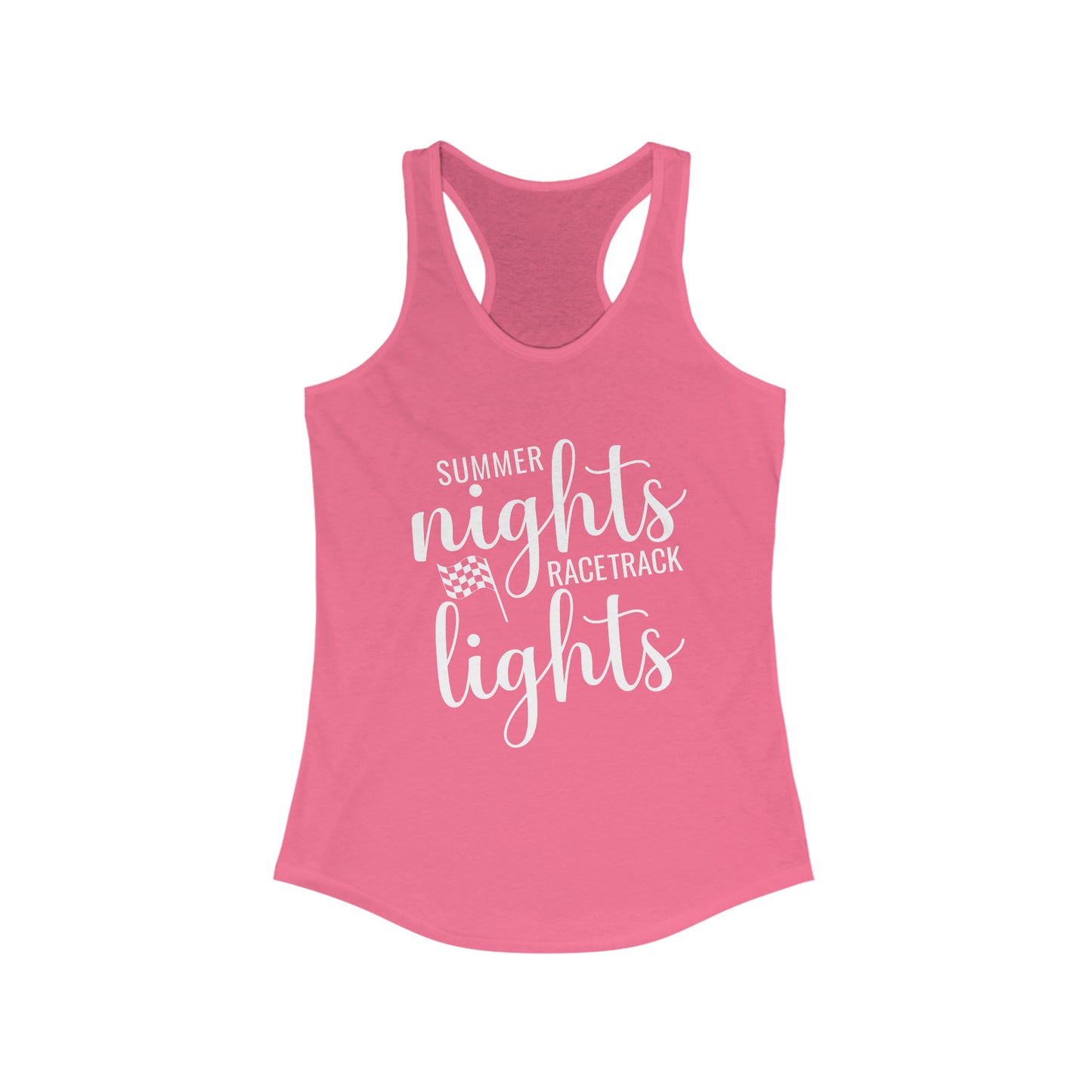 Summer Nights Racetrack Lights Racerback Tank