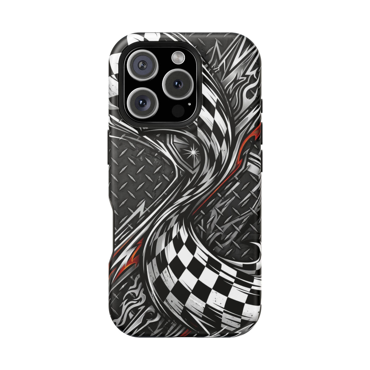 Racing Checkered Flag Magnetic Phone Case
