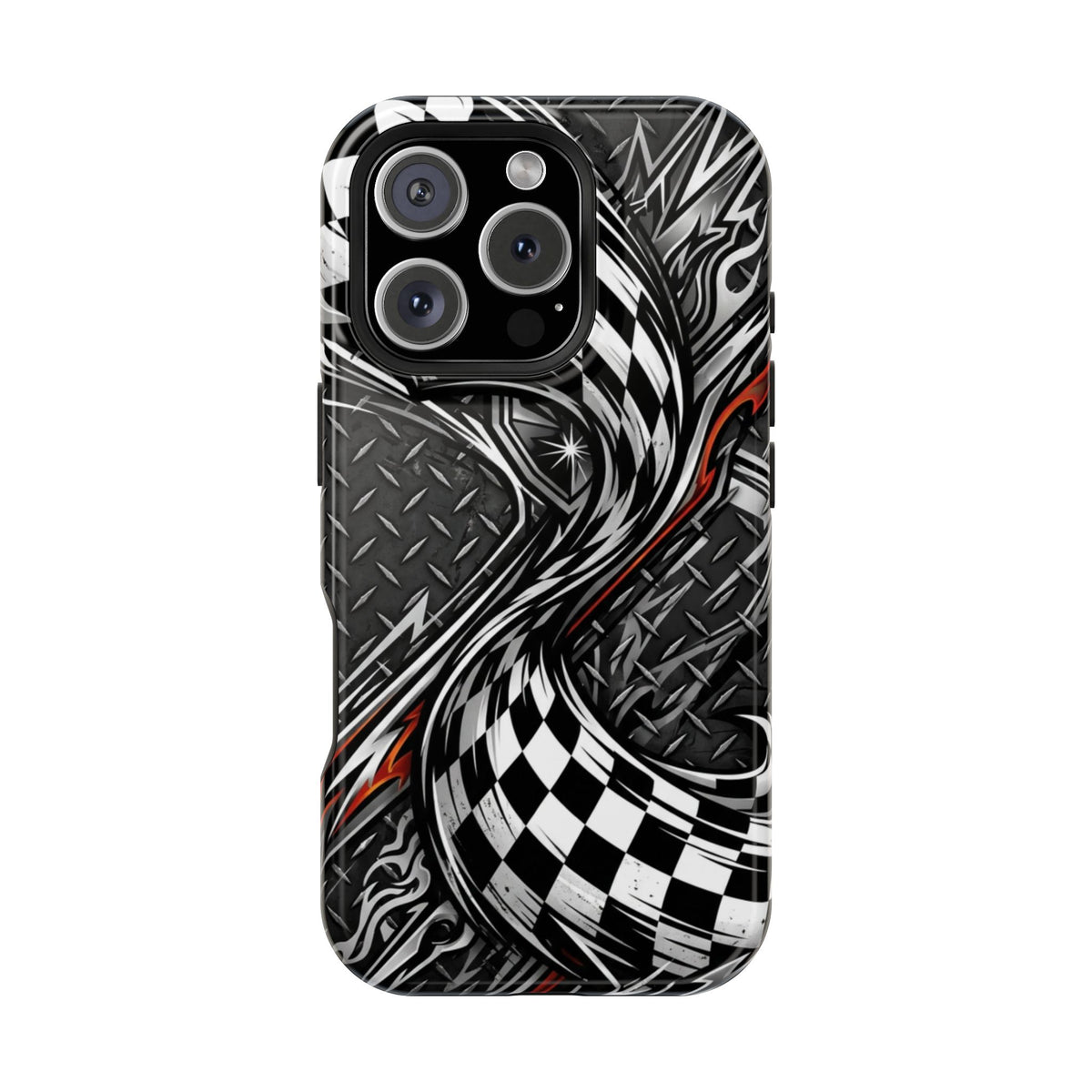 Racing Checkered Flag Magnetic Phone Case