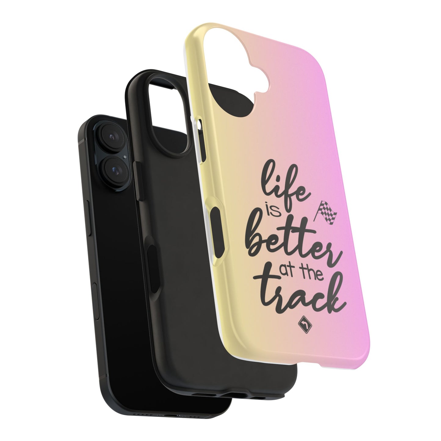 Two-Tone Tough Phone Cases - Life Is Better At The Racetrack