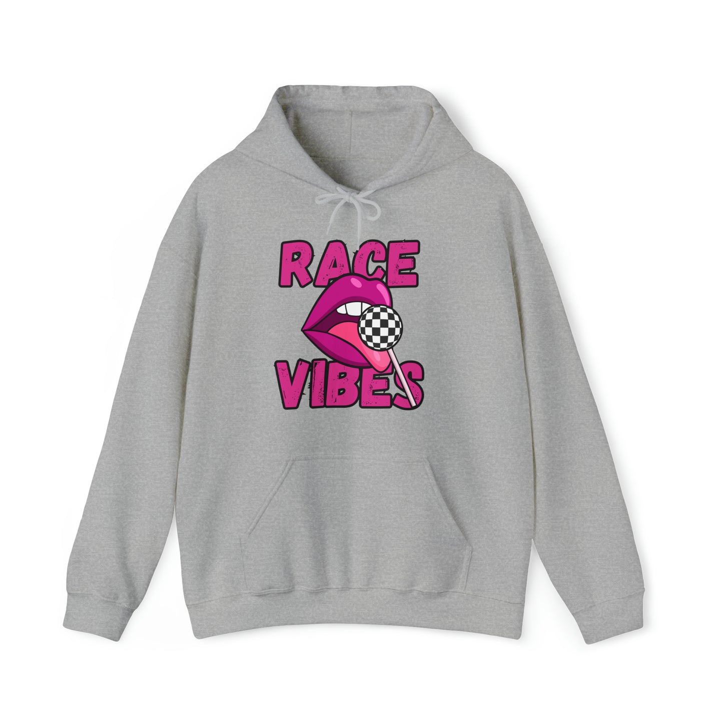 Race Vibes Checker Flag Candy Heavy Blend Racing Hooded Sweatshirt