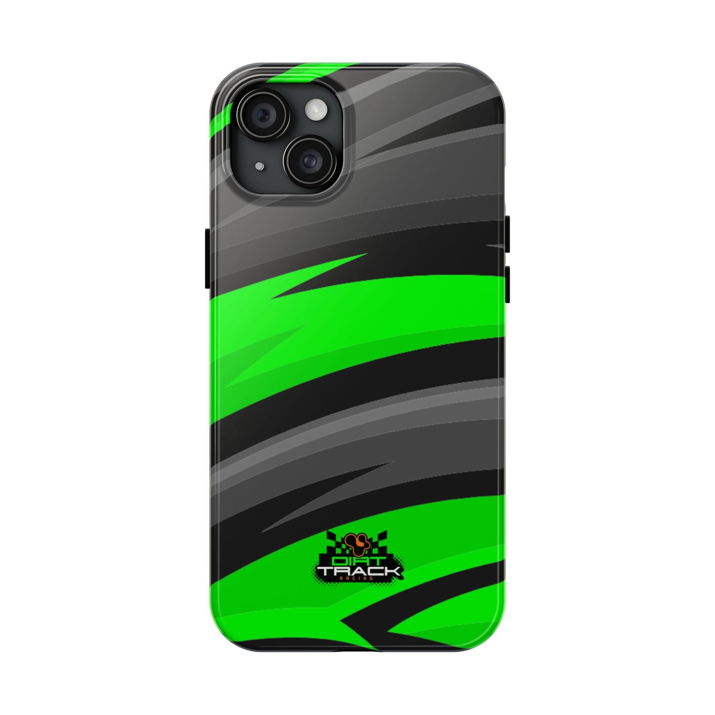 Racing Graphic Green/Black/Gray Tough Phone Cases