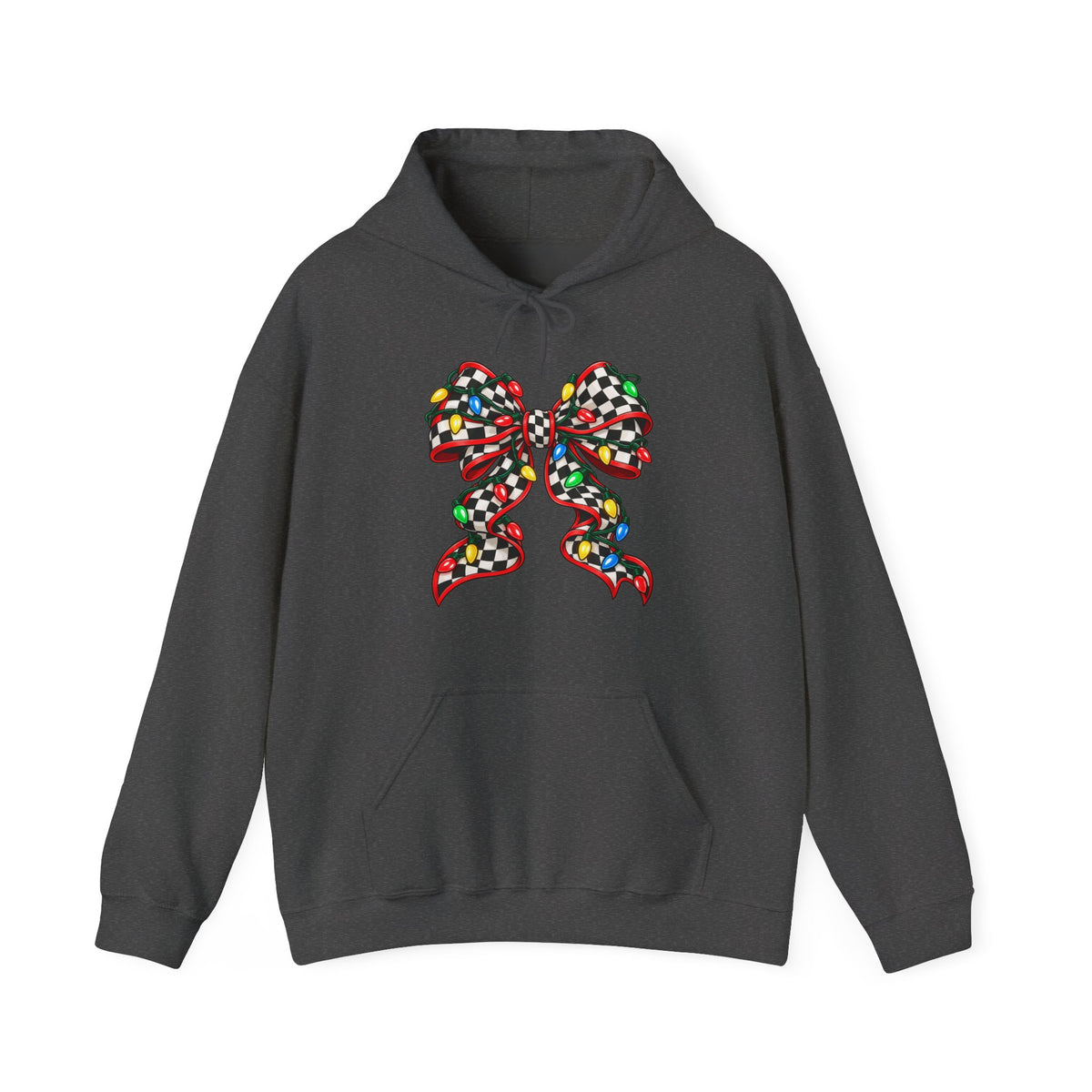 Christmas Racing Ribbon Bow Hoodie