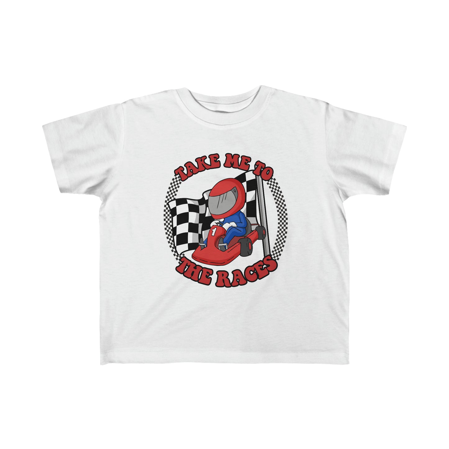 Take Me To The Racers Go Kart Toddler's Jersey Tee