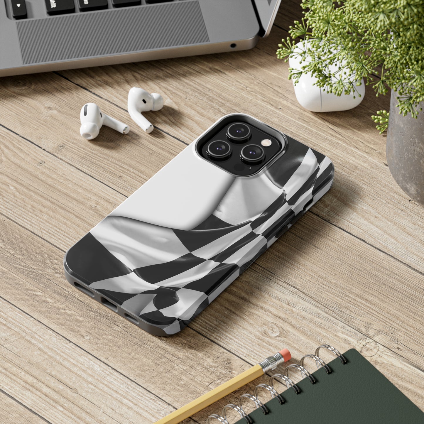 Checkered Flag Graphic Tough Phone Cases