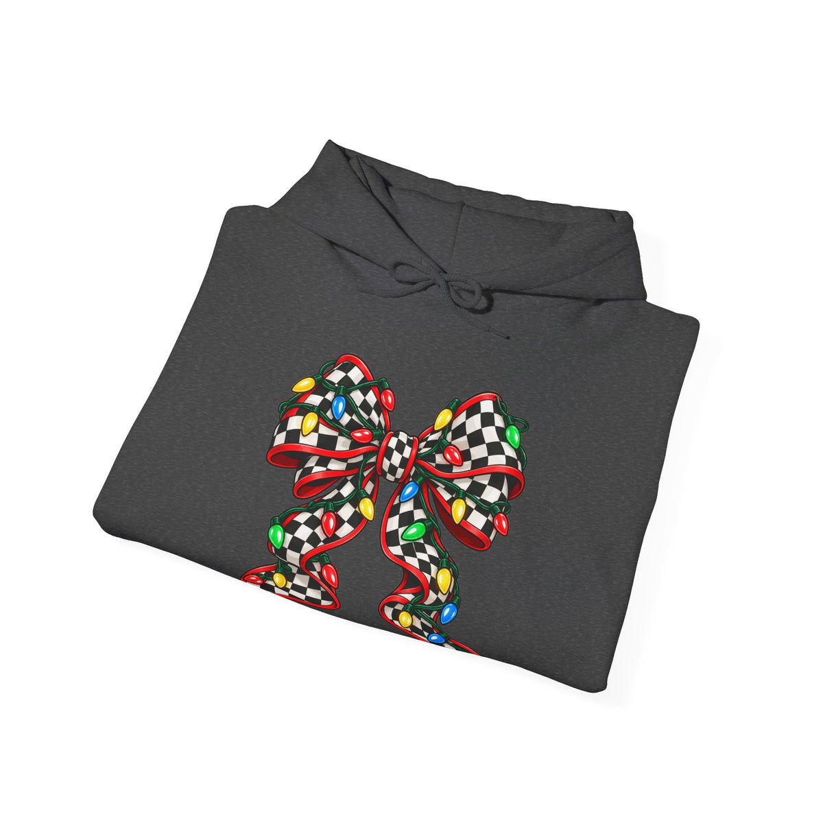Christmas Racing Ribbon Bow Hoodie