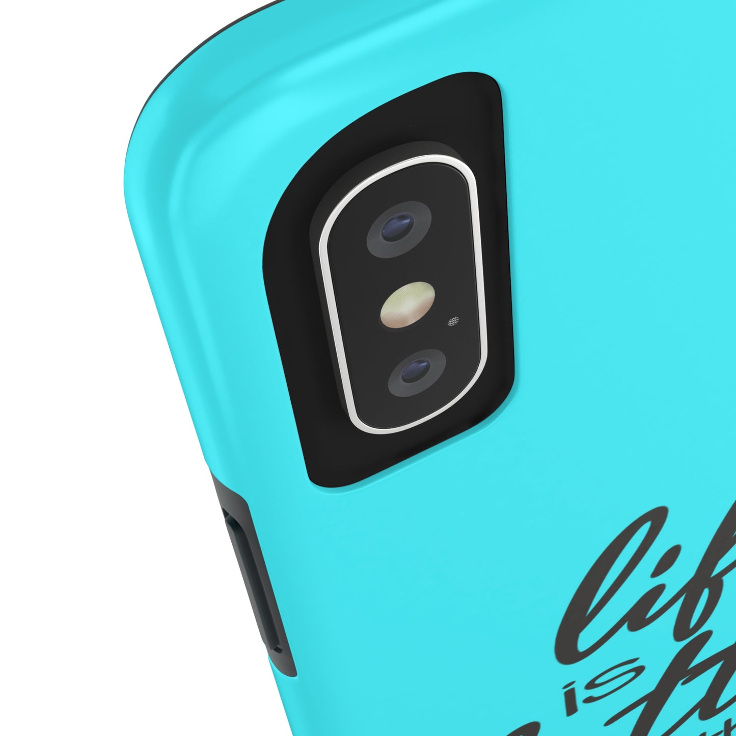 Life Is Better At The Racetrack Teal Tough Phone Cases