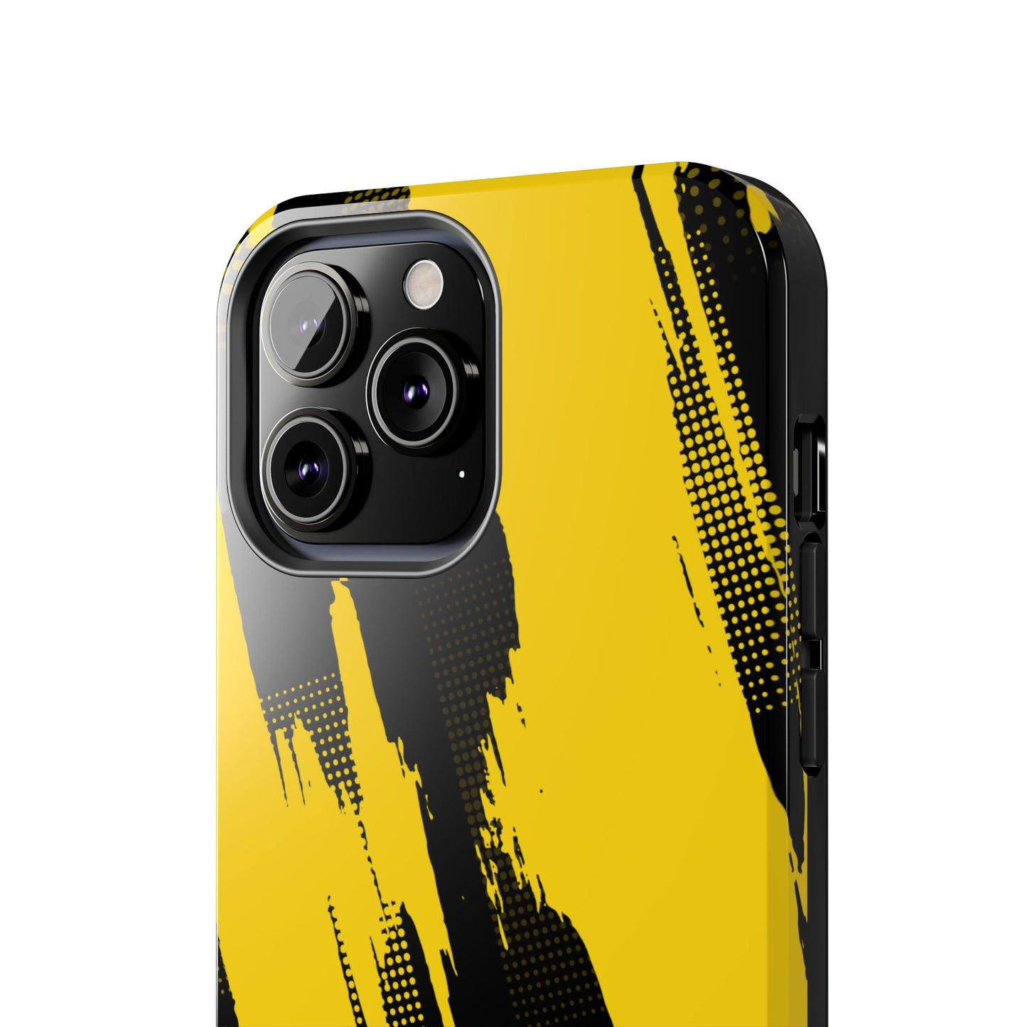 Racing Graphic Yellow Black Tough Phone Cases