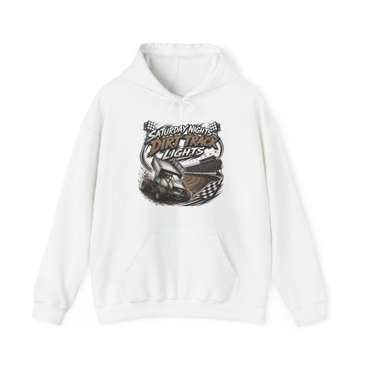 Dirt Track Racing Sprint Car Summer Nights Hoodie