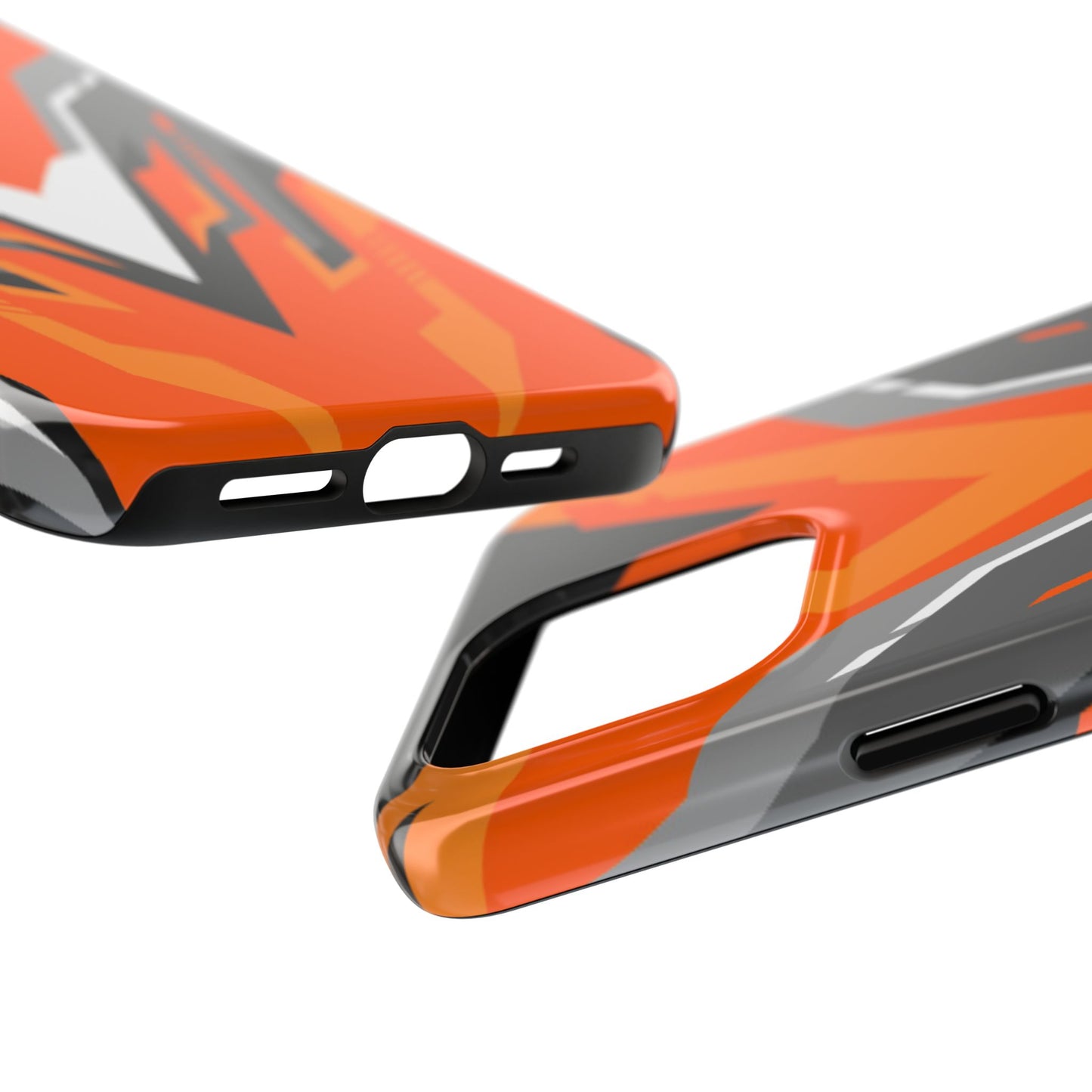 Orange Racing Graphic Tough Phone Case