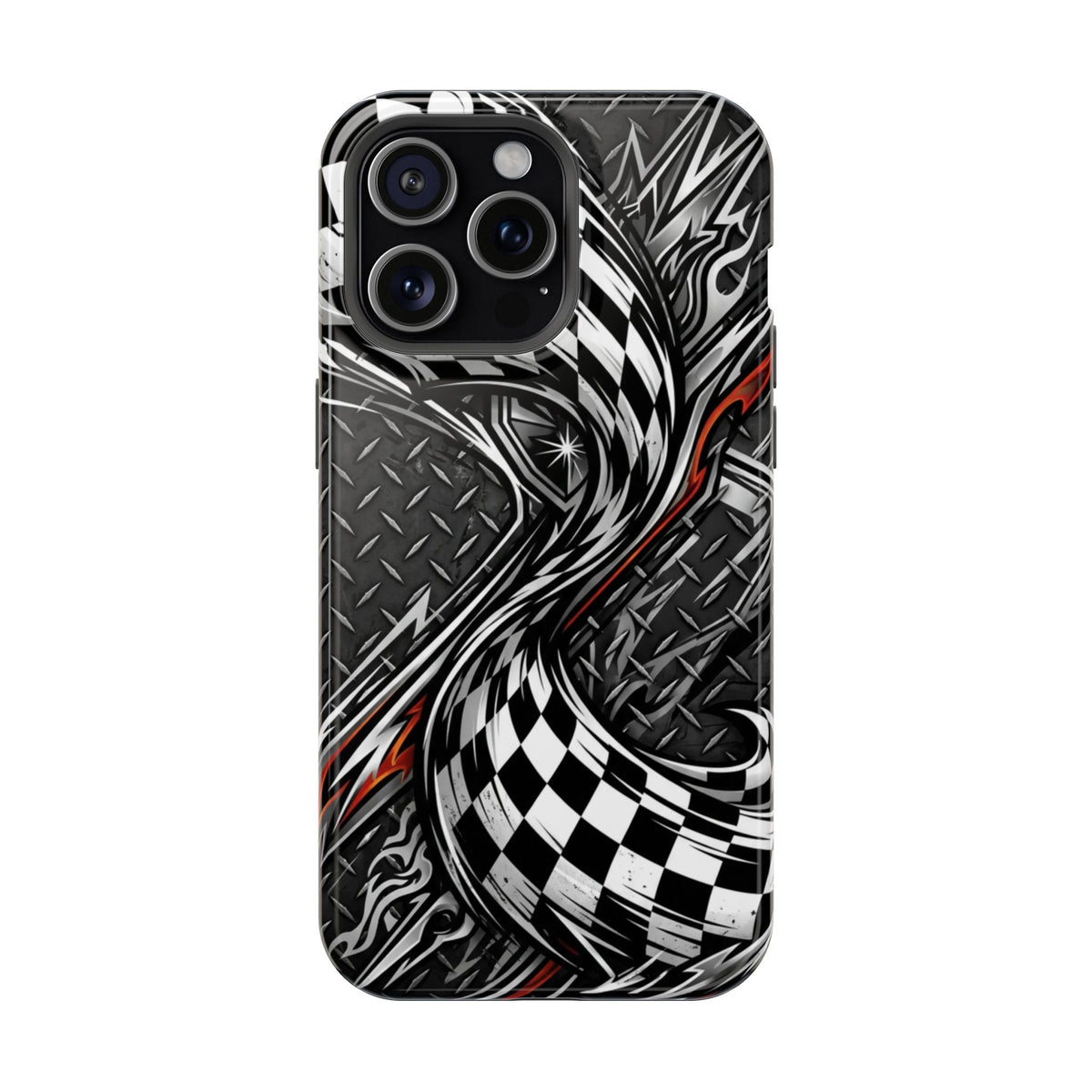 Racing Checkered Flag Magnetic Phone Case