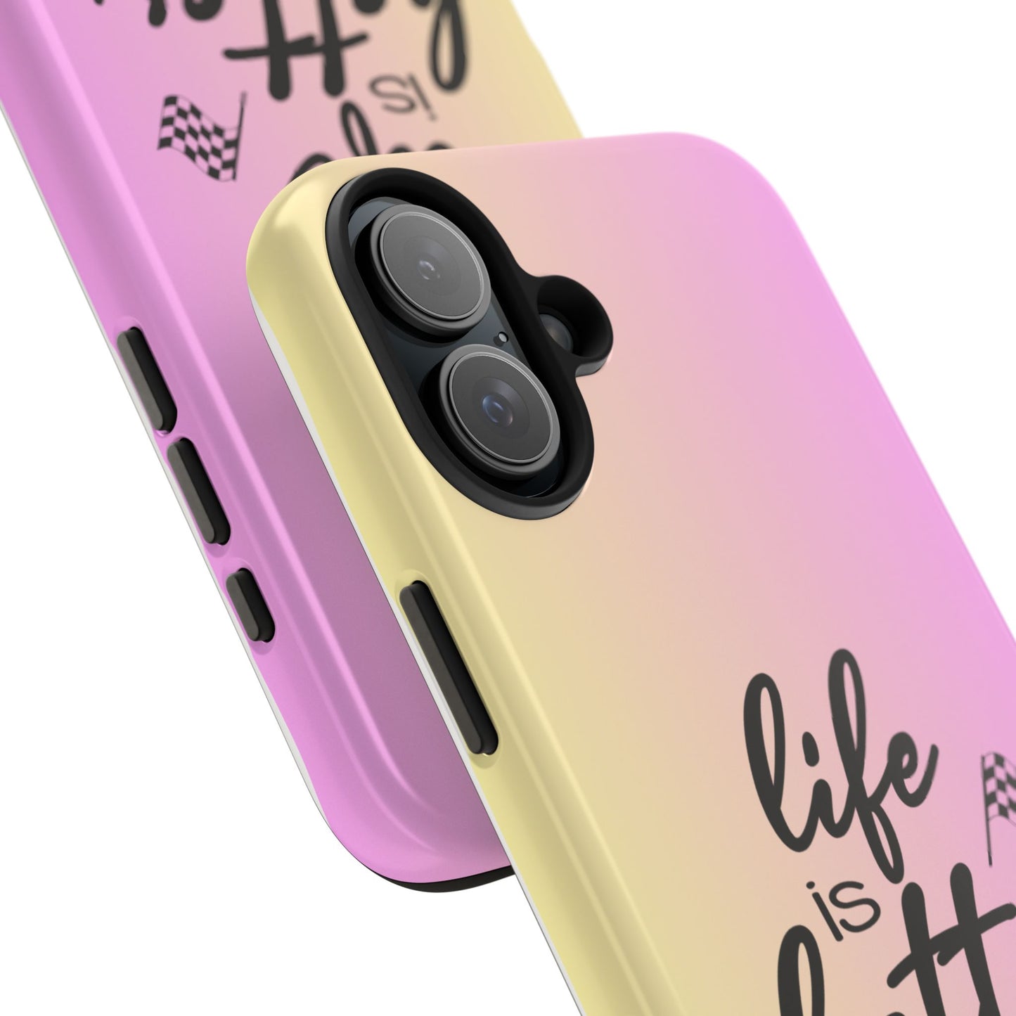Two-Tone Tough Phone Cases - Life Is Better At The Racetrack