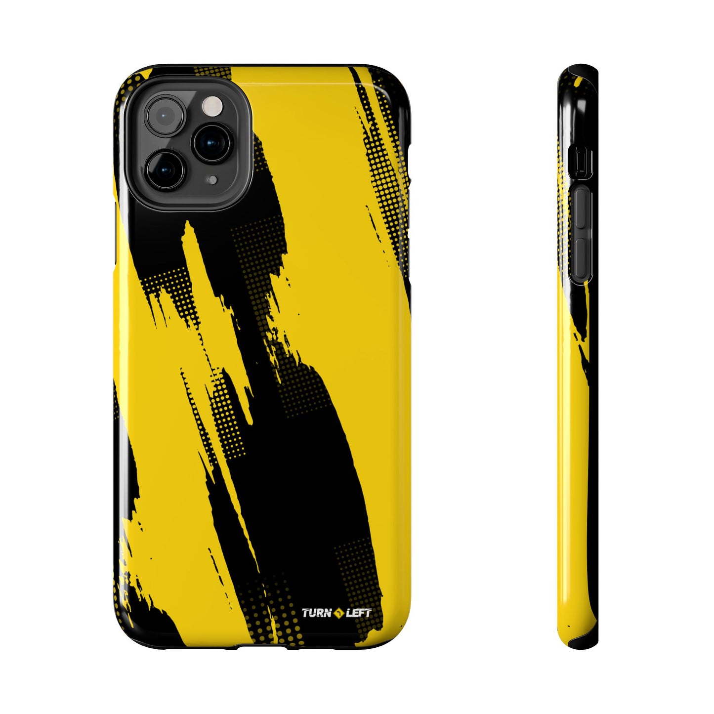 Racing Graphic Yellow Black Tough Phone Cases