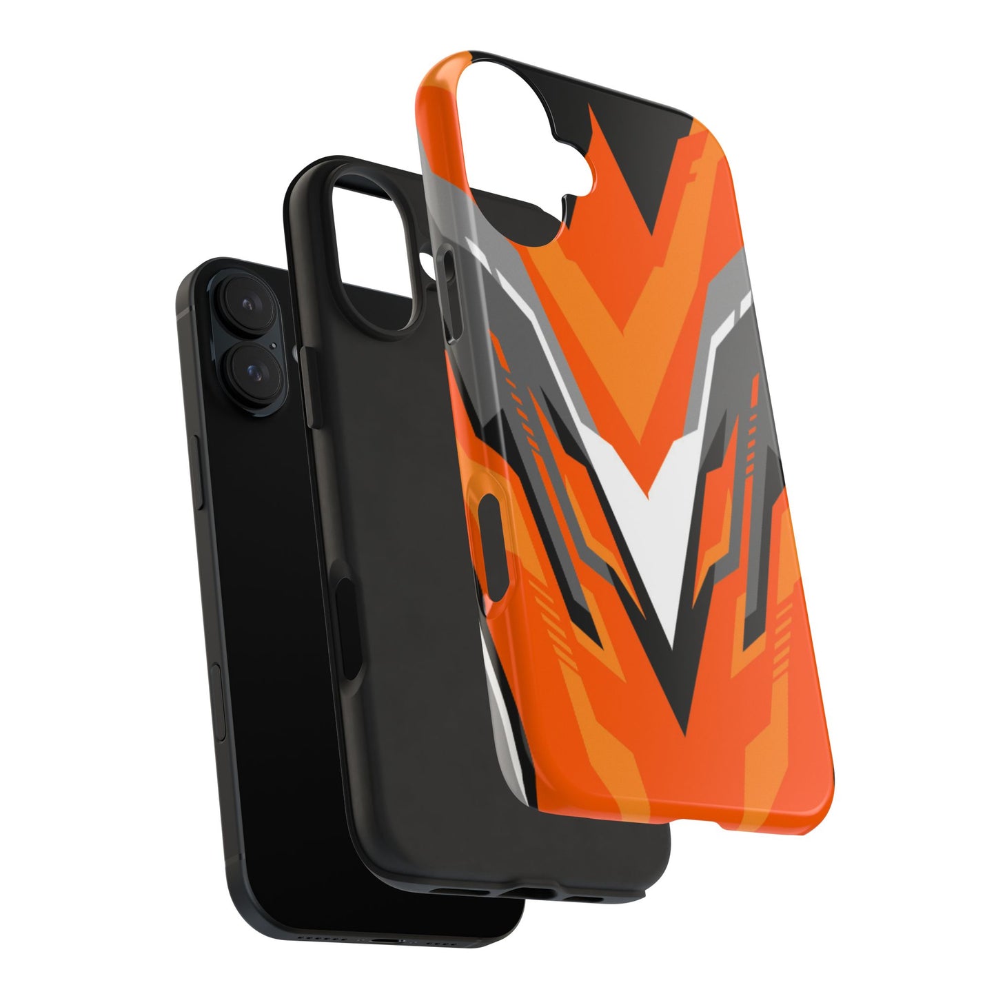 Orange Racing Graphic Tough Phone Case
