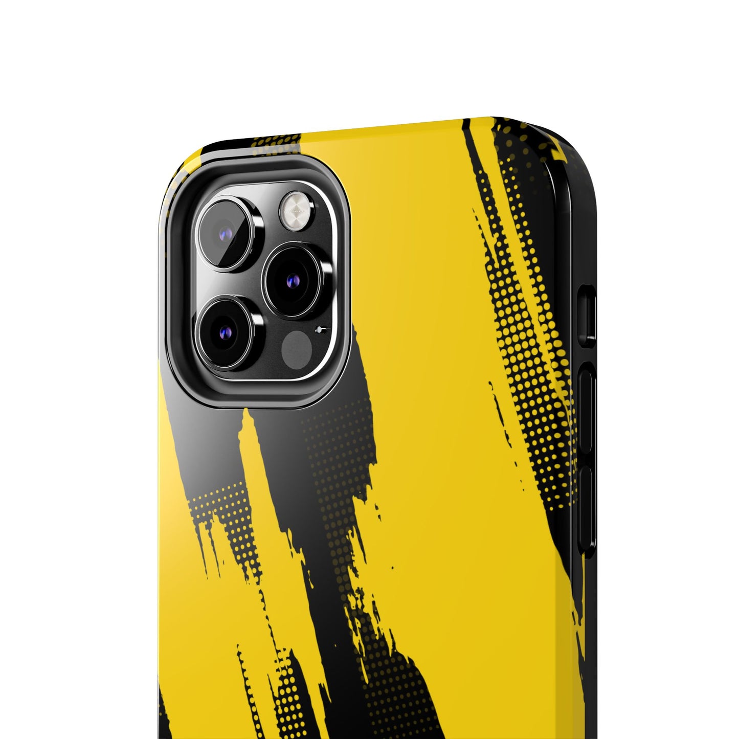 Racing Graphic Yellow Black Tough Phone Cases