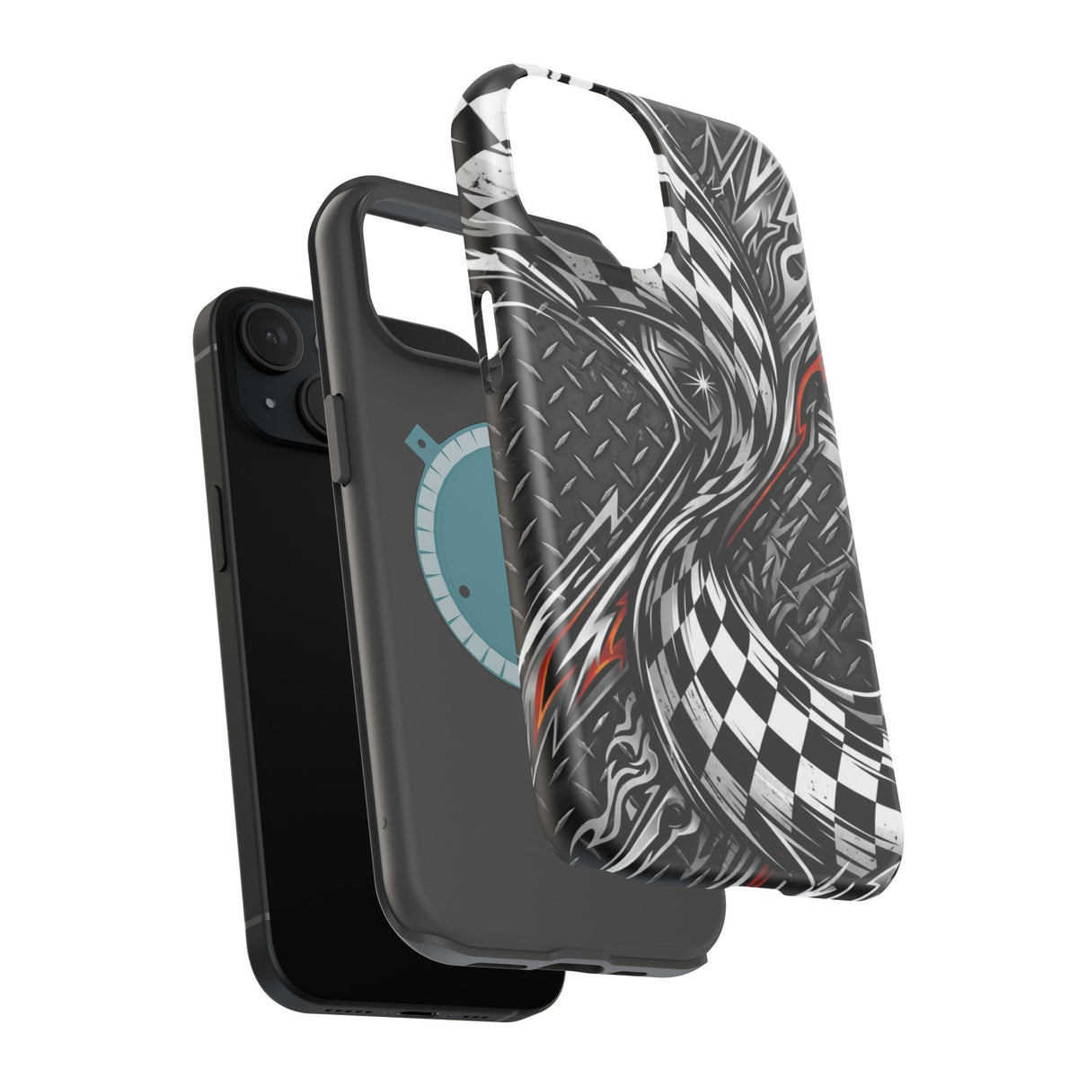 Racing Checkered Flag Magnetic Phone Case