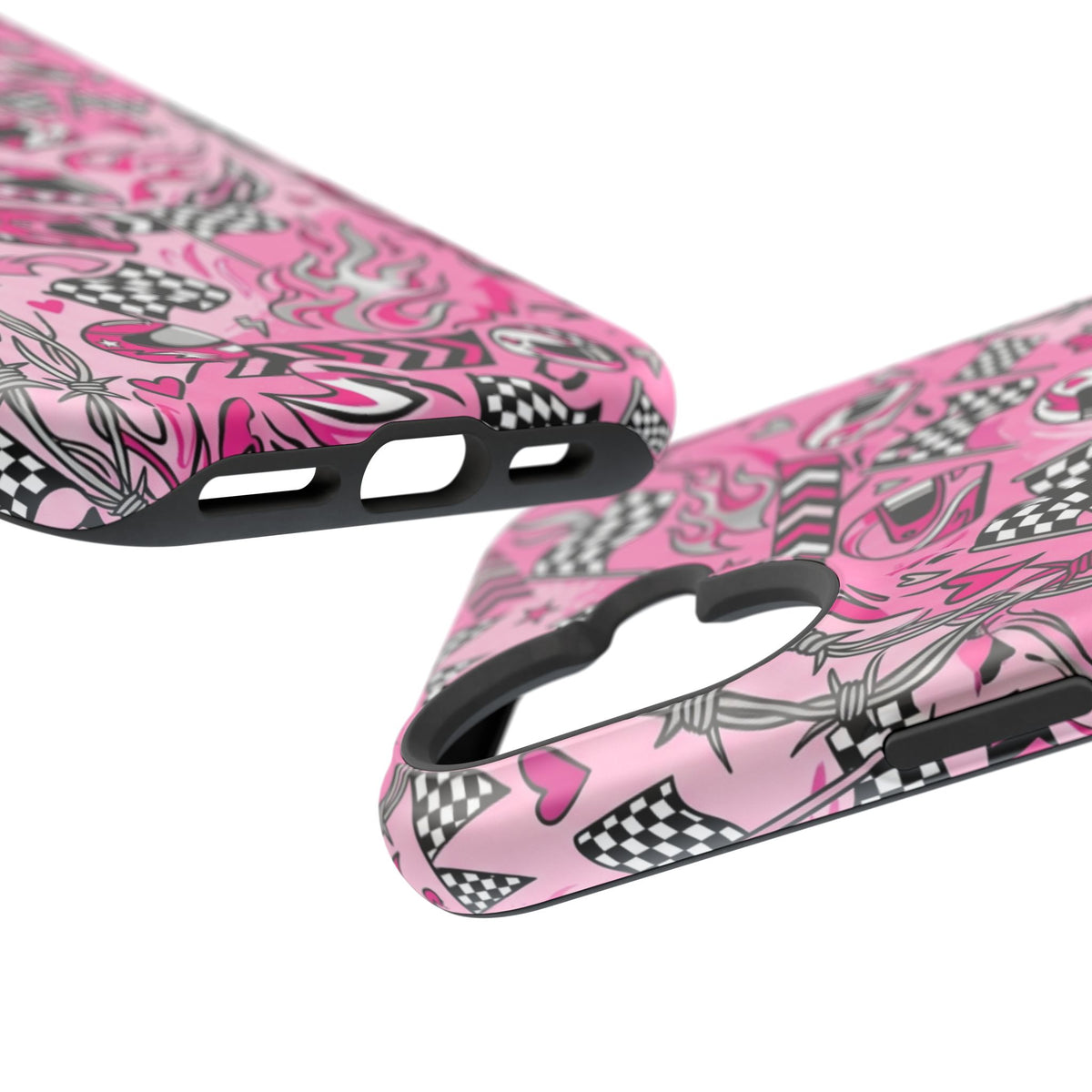 Pink Racing Helmets Magnetic Phone Case